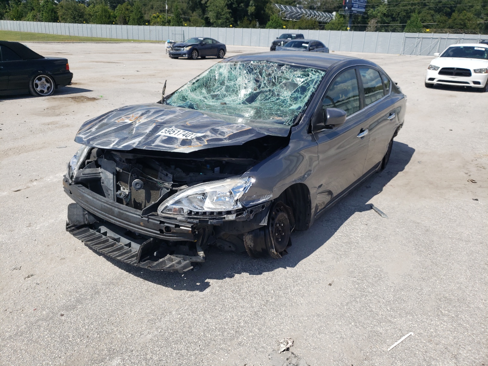 Photo 2 from auction – 2015 NISSAN SENTRA S with VIN 3N1AB7AP9FL650303