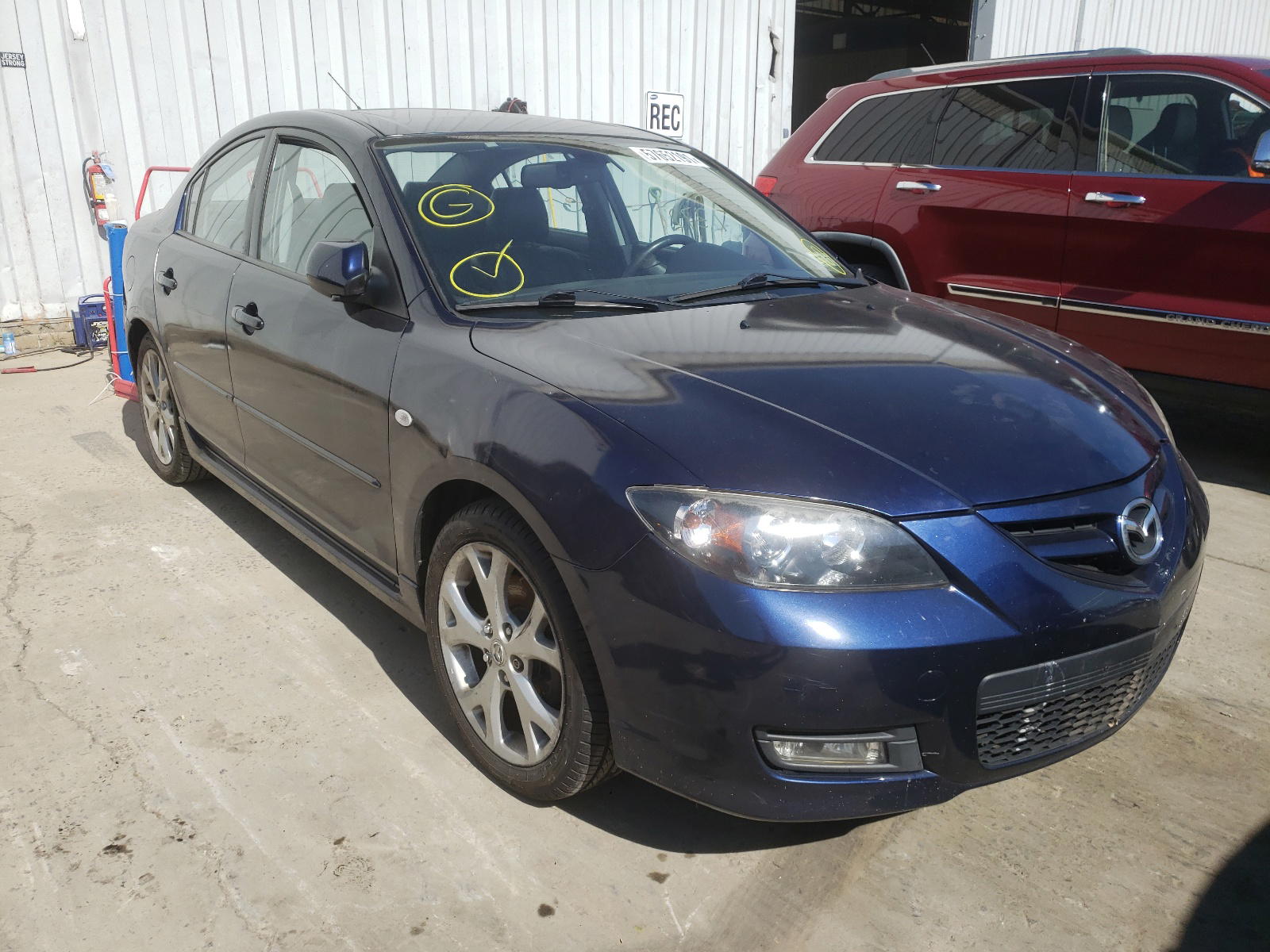 MAZDA 3 S 2008 with VIN JM1BK324281129822 - Photo from auction