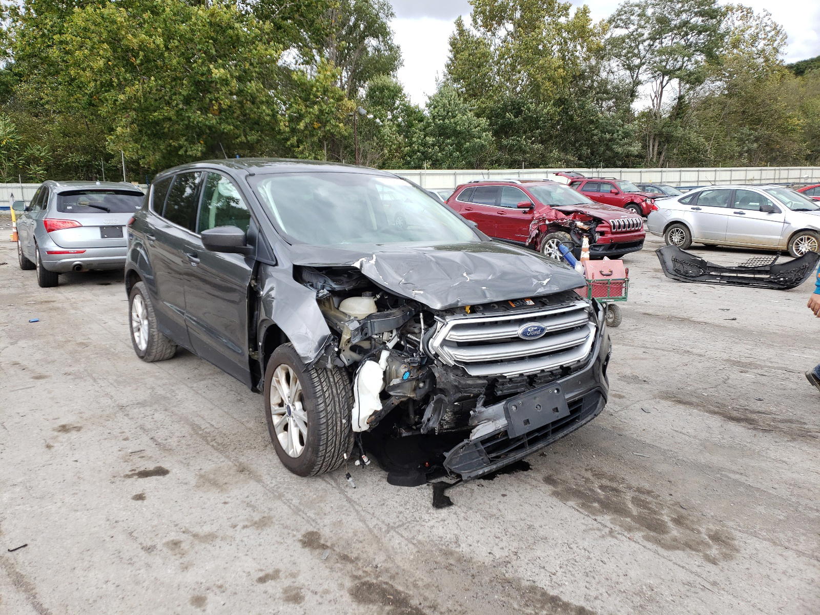 FORD ESCAPE SE 2017 with VIN 1FMCU0GD5HUE04020 - Photo from auction