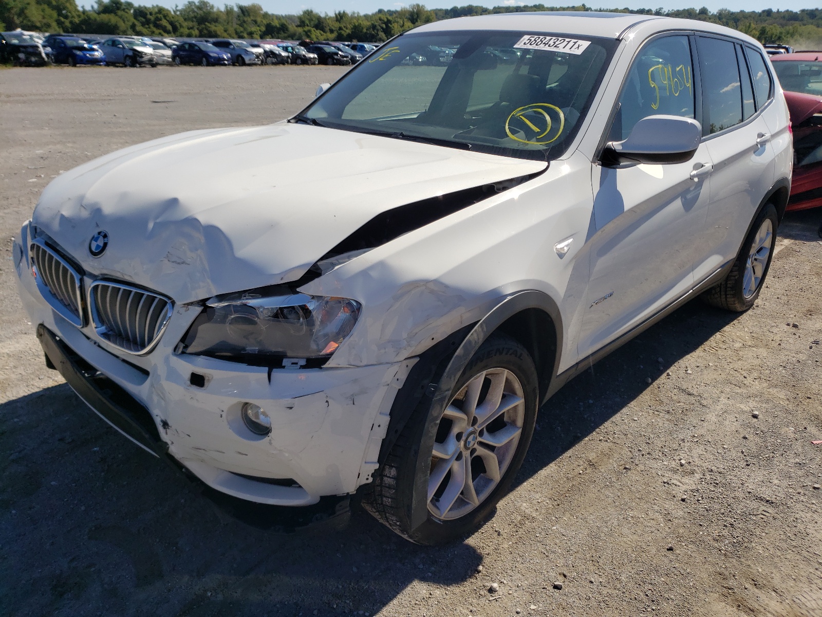 Photo 2 from auction – 2014 BMW X3 XDRIVE3 with VIN 5UXWX7C5XE0E77811