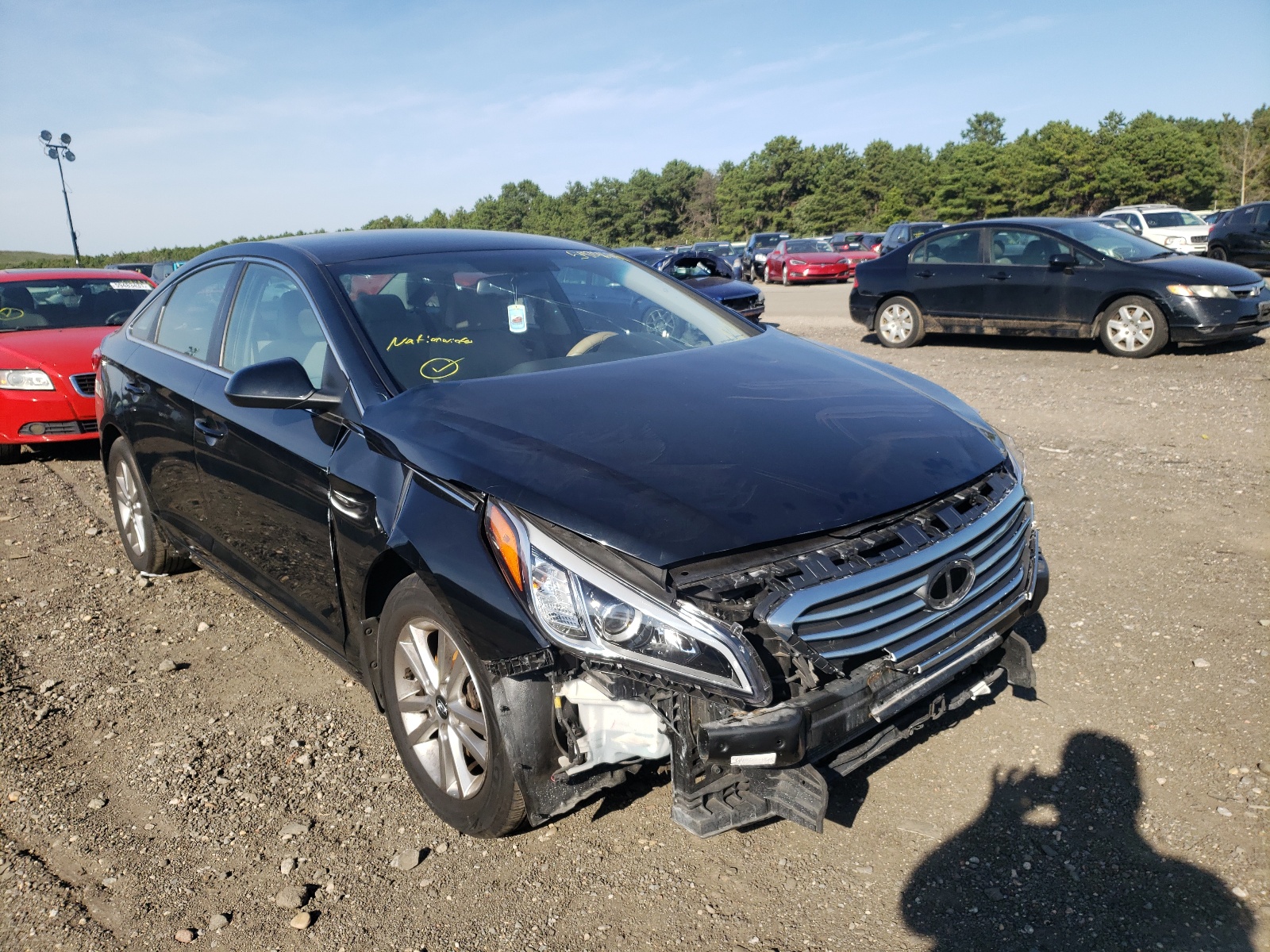 HYUNDAI SONATA SE 2016 with VIN 5NPE24AF7GH407367 - Photo from auction