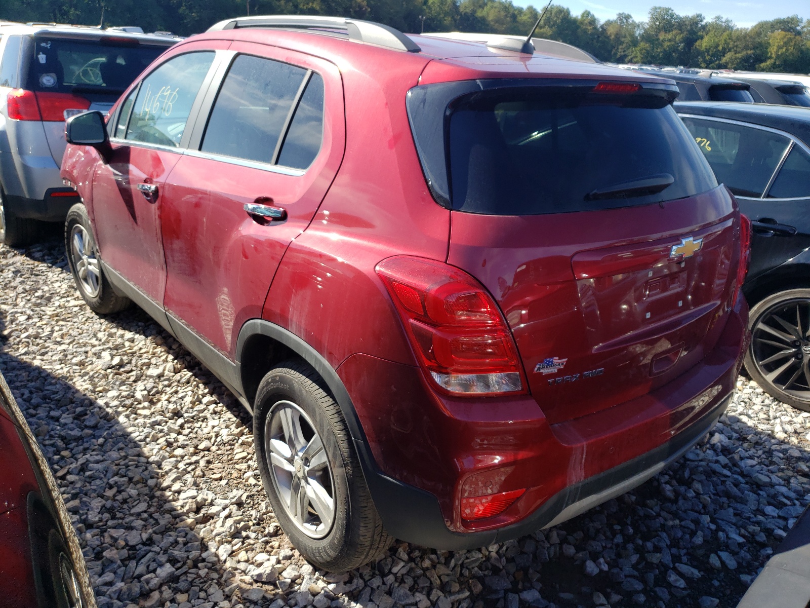 Photo 3 from auction – 2020 CHEVROLET TRAX 1LT with VIN 3GNCJPSB5LL177224