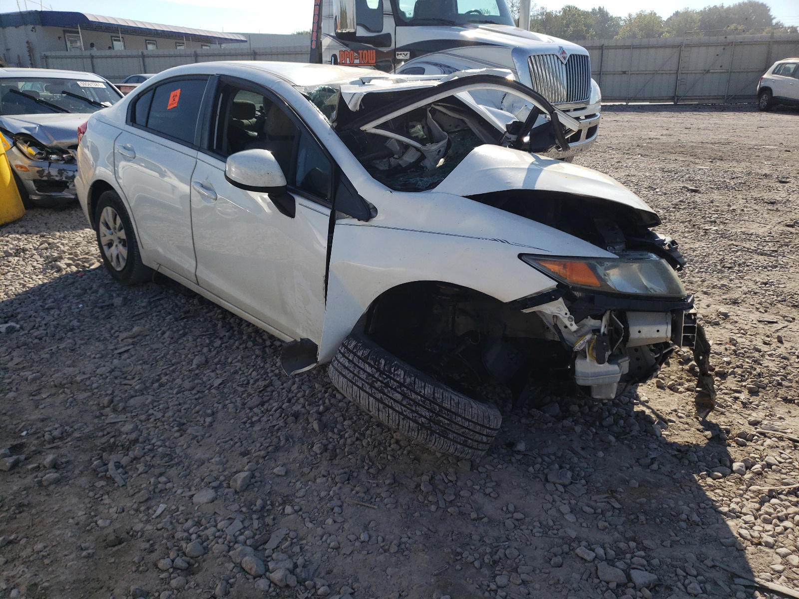 HONDA CIVIC LX 2012 with VIN 19XFB2F53CE058568 - Photo from auction