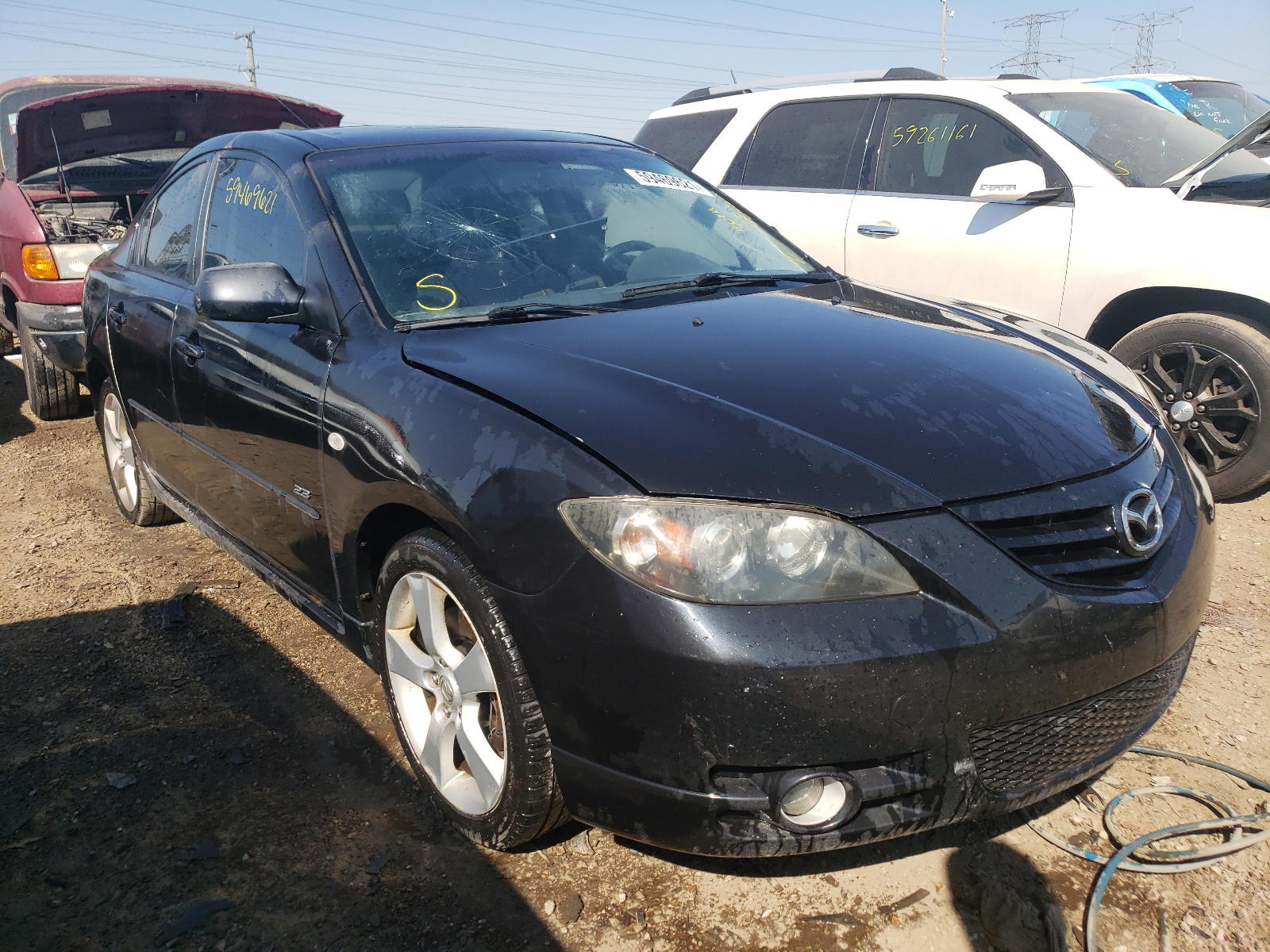 MAZDA 3 S 2005 with VIN JM1BK123551240145 - Photo from auction