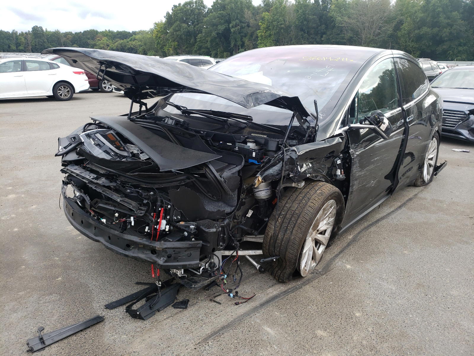 Photo 2 from auction – 2020 TESLA MODEL X with VIN 5YJXCBE21LF239803