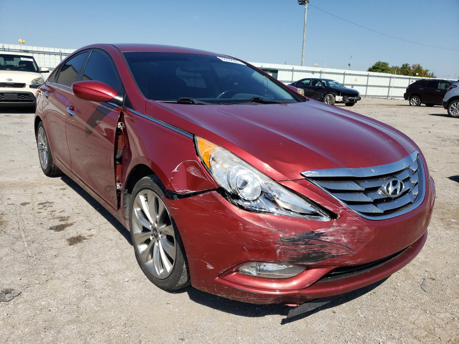 HYUNDAI SONATA SE 2012 with VIN 5NPEC4ABXCH387393 - Photo from auction