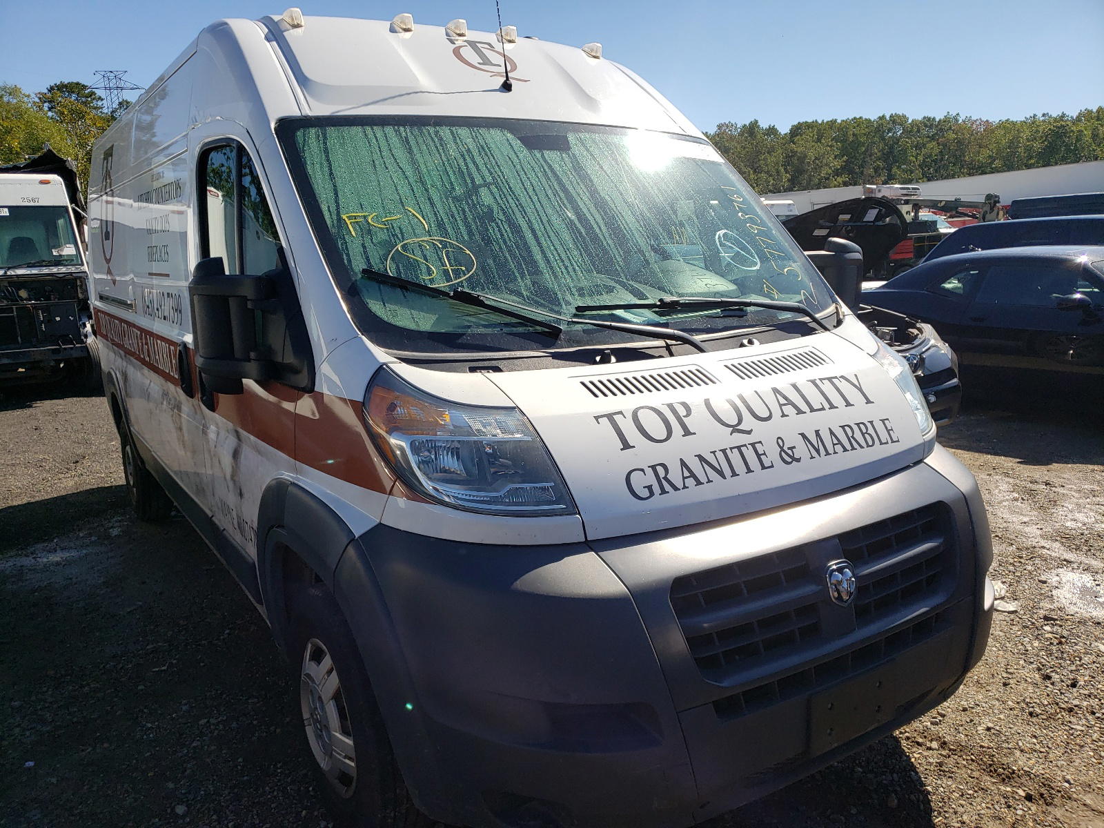 RAM PROMASTER 2018 with VIN 3C6TRVDG3JE158579 - Photo from auction