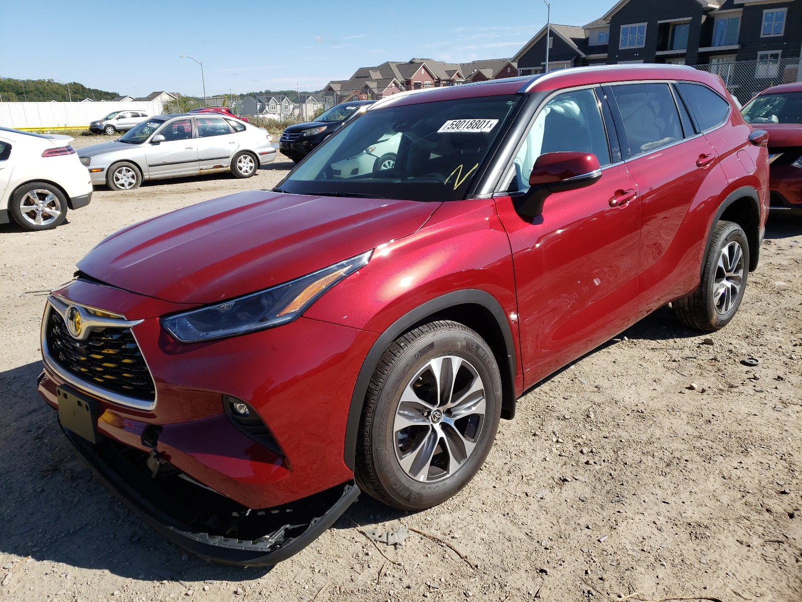 Photo 2 from auction – 2021 TOYOTA HIGHLANDER with VIN 5TDGZRBH7MS549726
