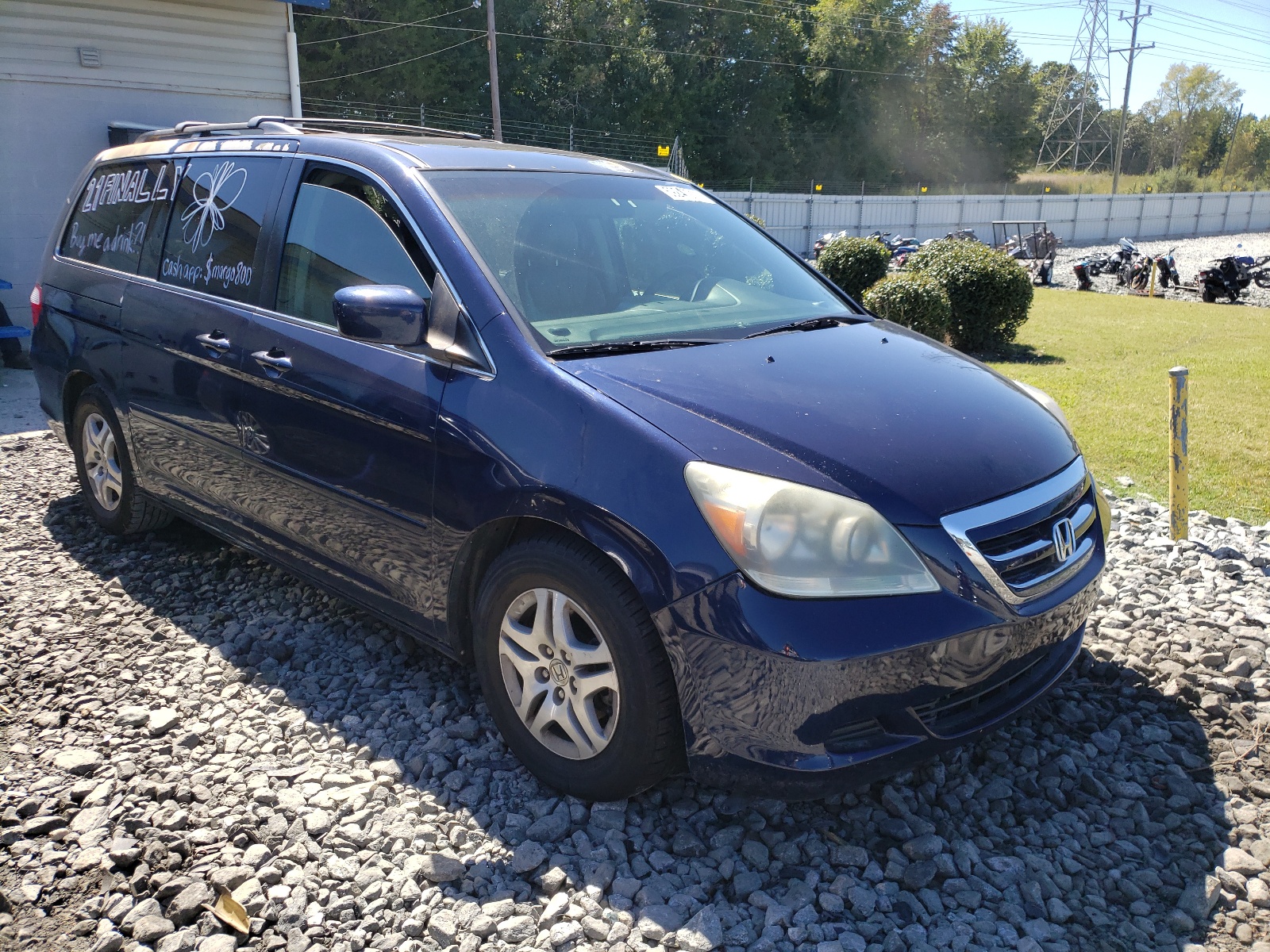 HONDA ODYSSEY EX 2005 with VIN 5FNRL38705B088297 - Photo from auction