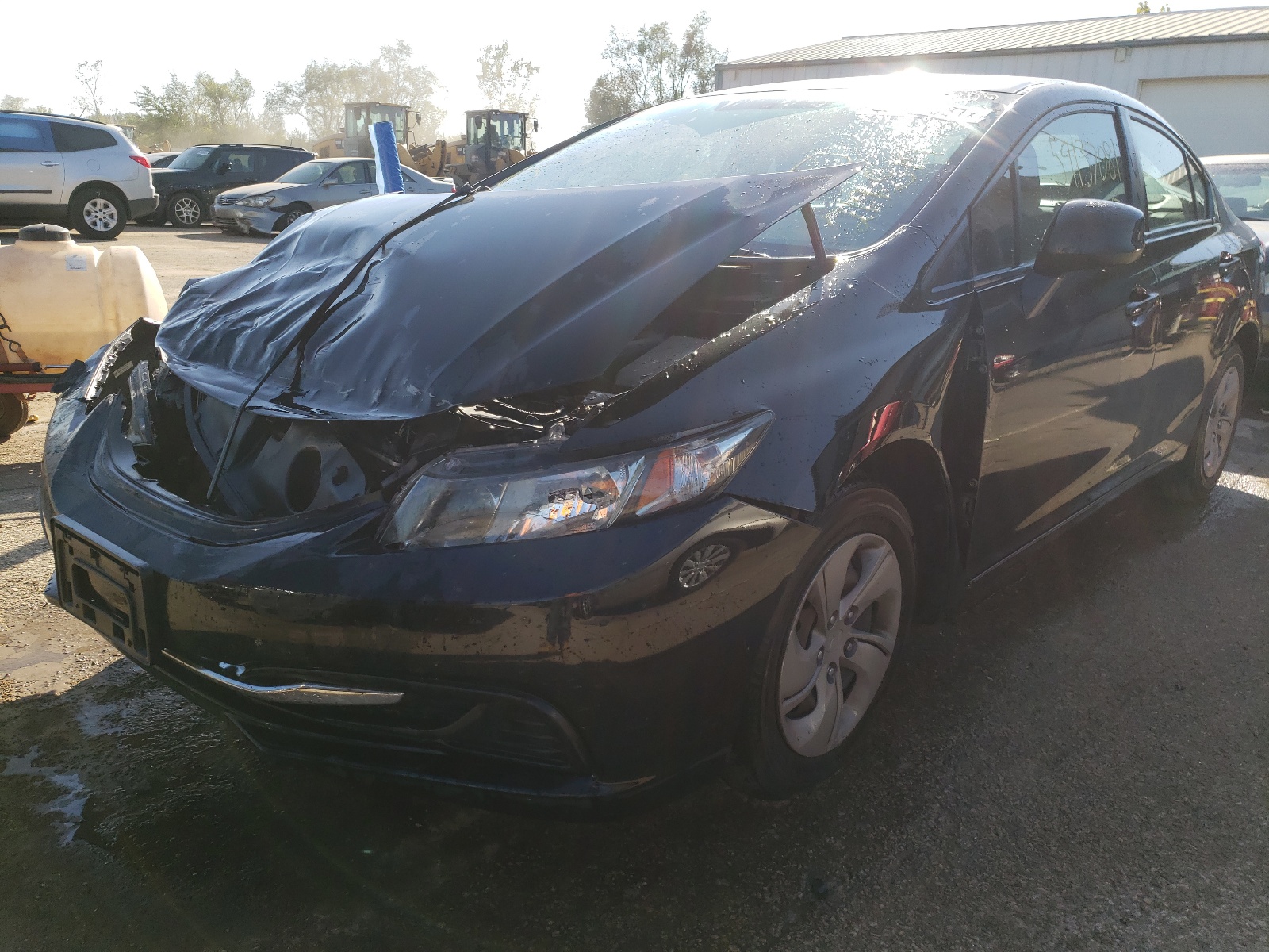 Photo 2 from auction – 2013 HONDA CIVIC LX with VIN 19XFB2F55DE219519