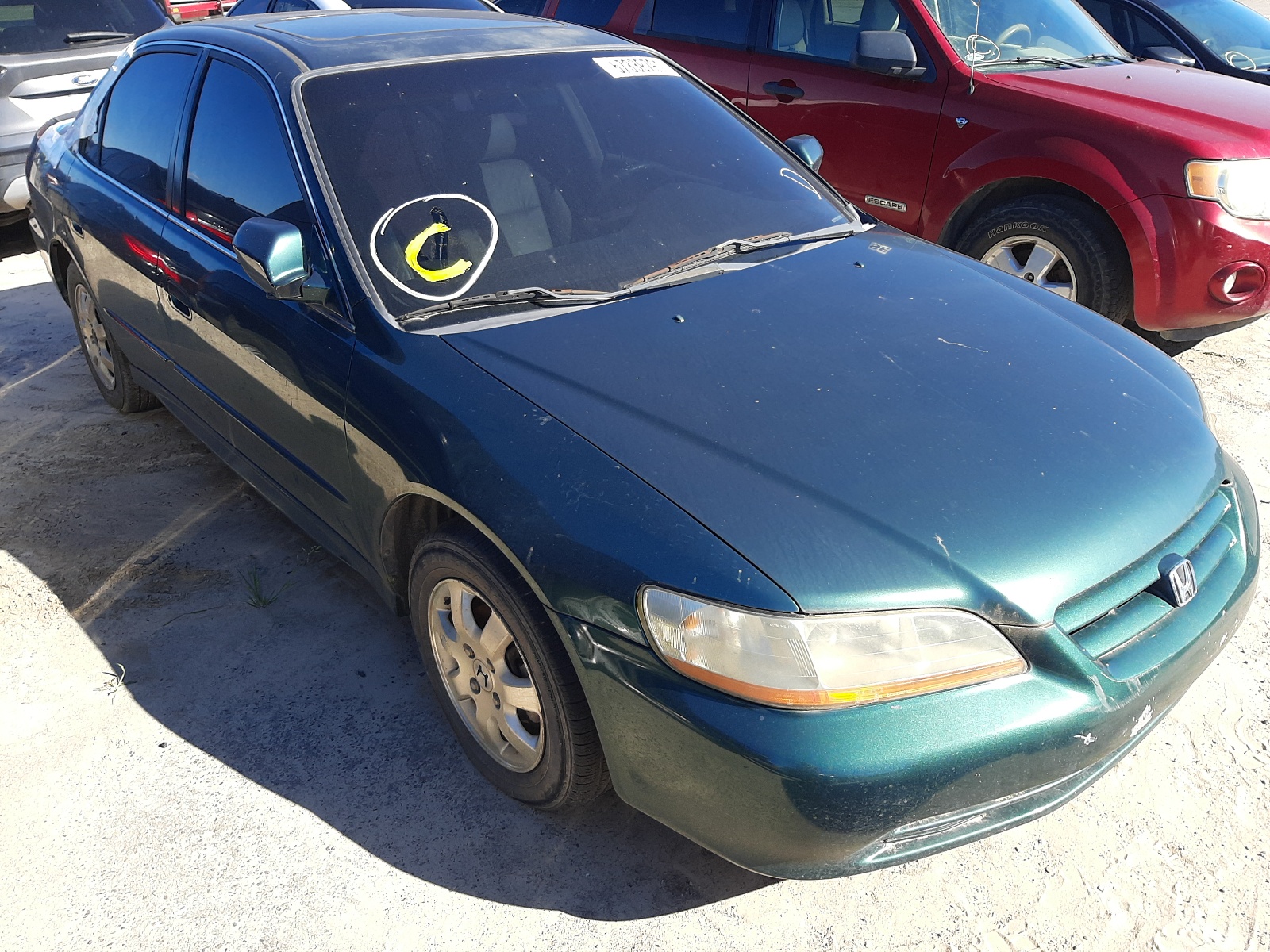 HONDA ACCORD 2002 with VIN JHMCG566X2C007409 - Photo from auction