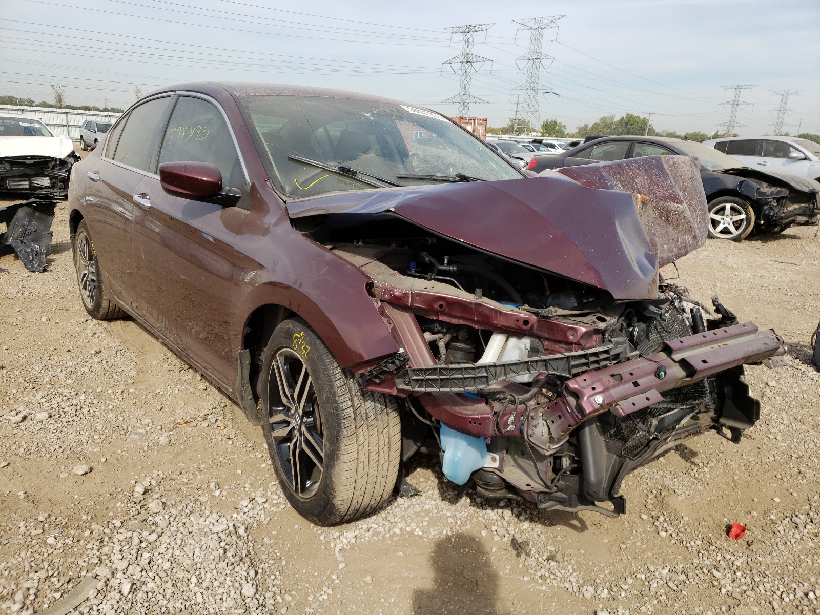 HONDA ACCORD LX 2015 with VIN 1HGCR2F39FA237140 - Photo from auction