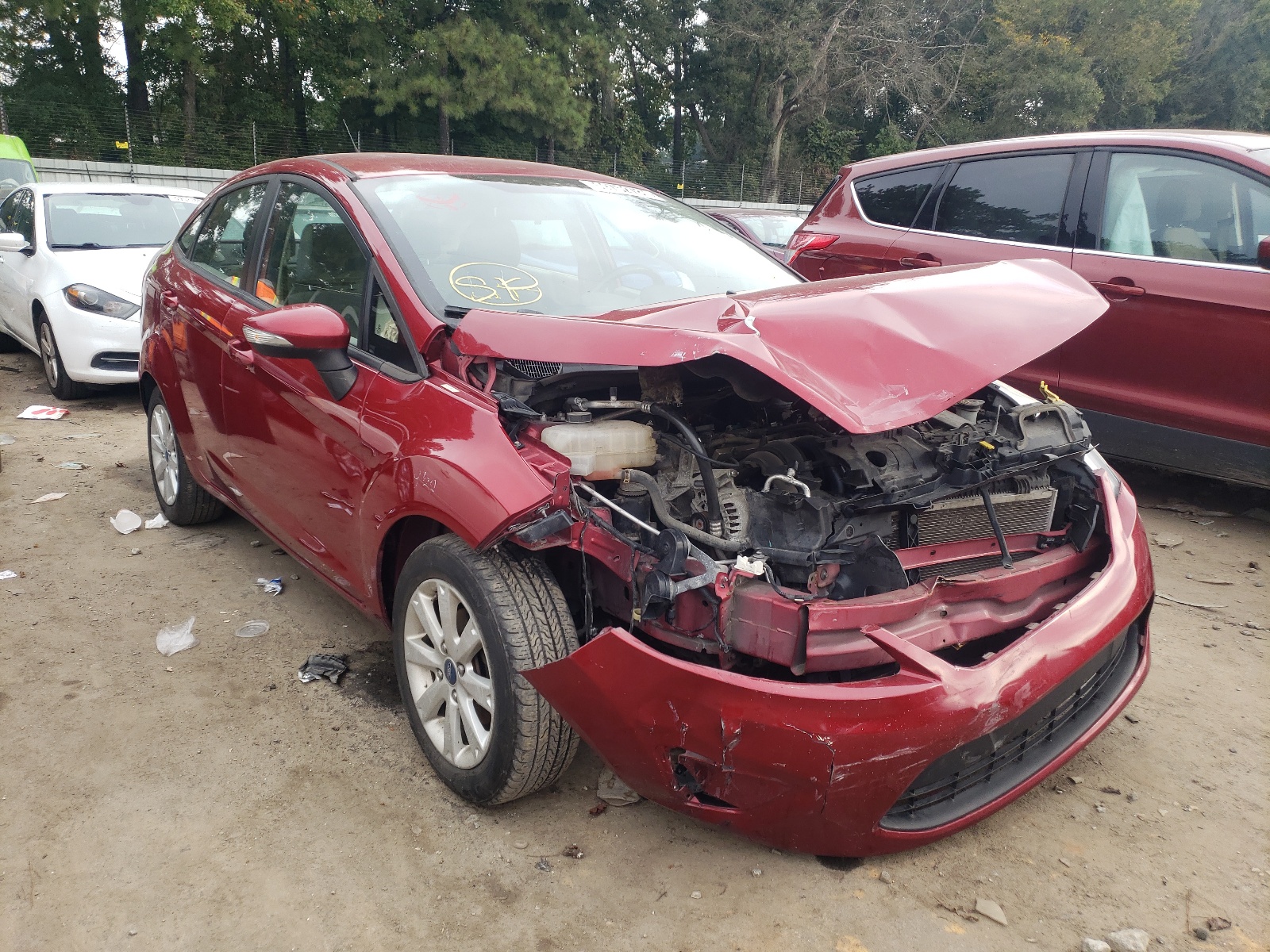 FORD FIESTA SE 2013 with VIN 3FADP4BJ3DM213821 - Photo from auction