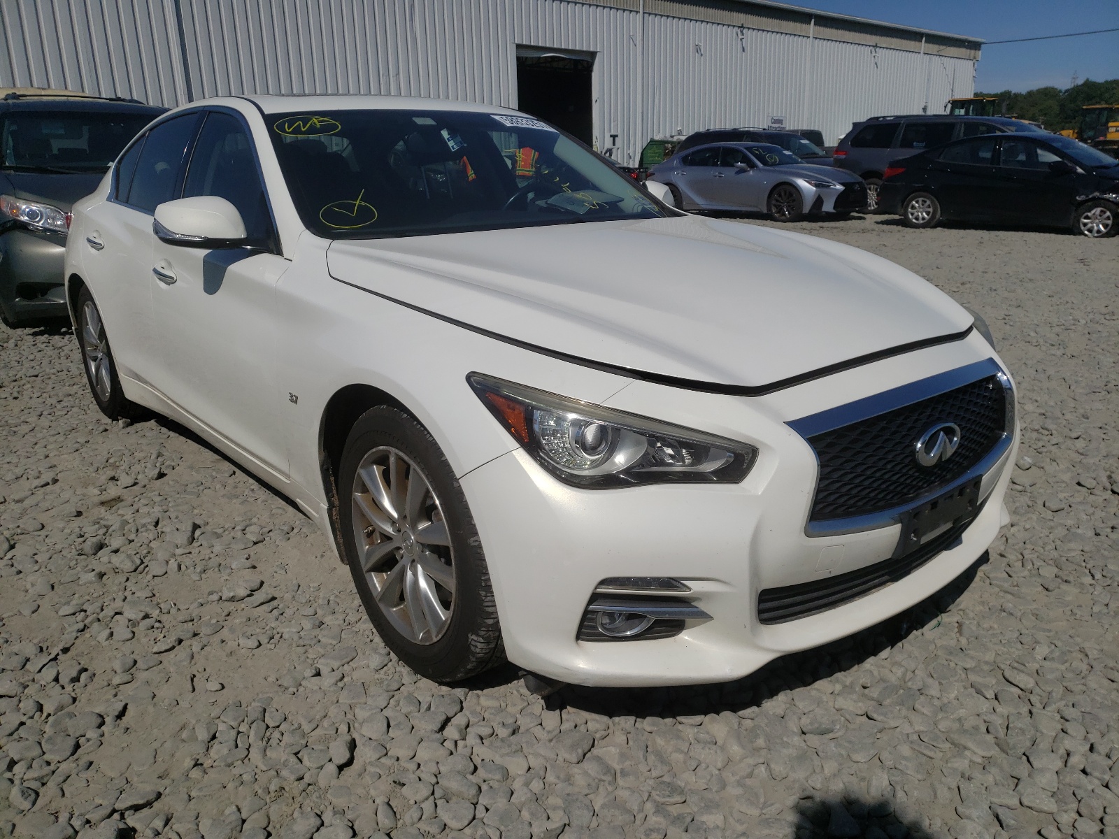 INFINITI Q50 BASE 2014 with VIN JN1BV7AR5EM697538 - Photo from auction