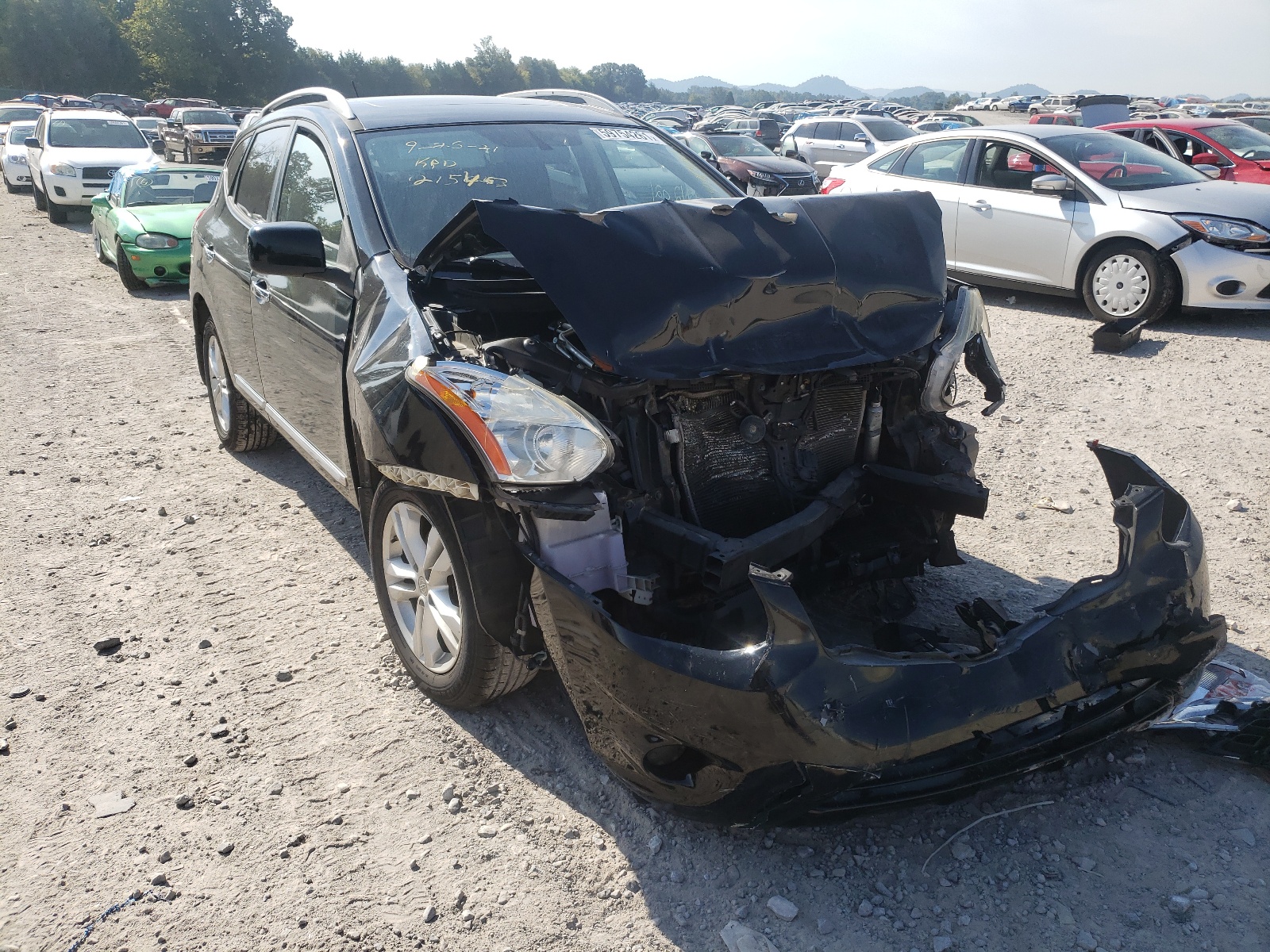 NISSAN ROGUE S 2012 with VIN JN8AS5MV8CW718113 - Photo from auction