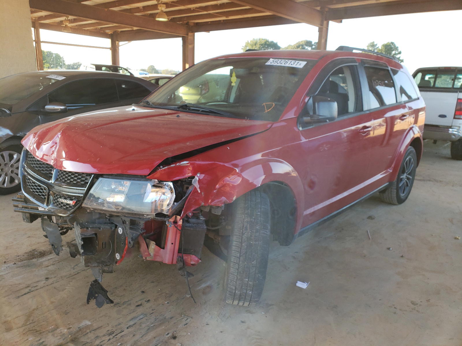 Photo 2 from auction – 2017 DODGE JOURNEY SE with VIN 3C4PDCAB9HT601619