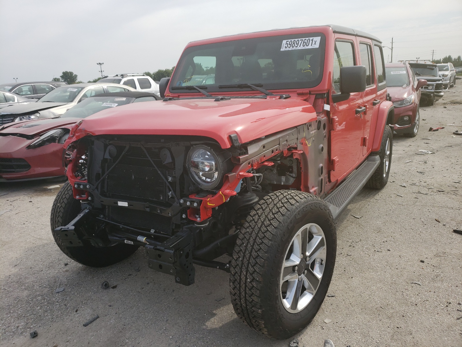Photo 2 from auction – 2021 JEEP WRANGLER U with VIN 1C4HJXEG2MW503370
