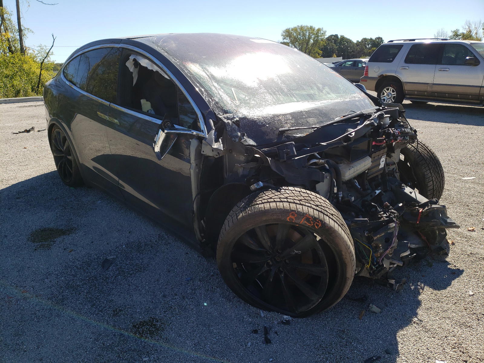 TESLA MODEL X 2016 with VIN 5YJXCAE28GF005447 - Photo from auction