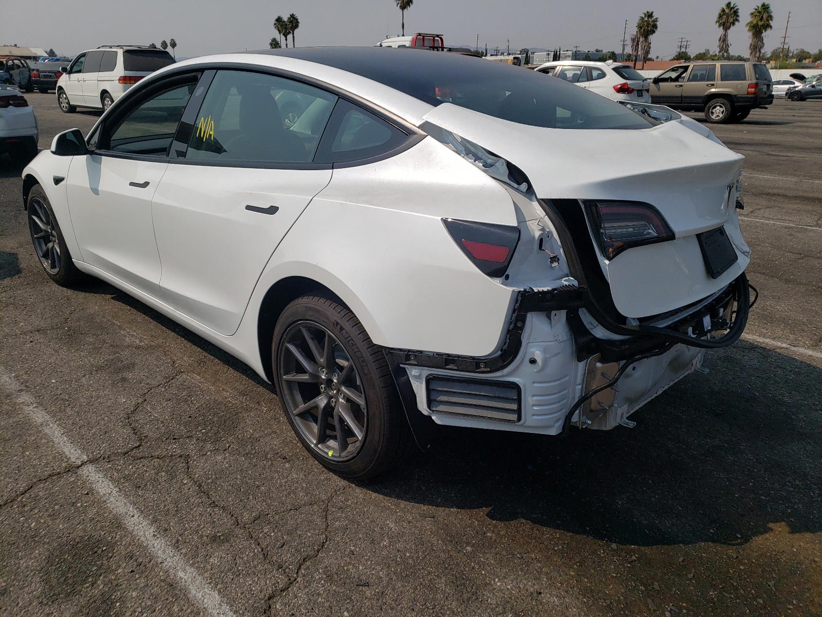 Photo 3 from auction – 2021 TESLA MODEL 3 with VIN 5YJ3E1EA1MF940241