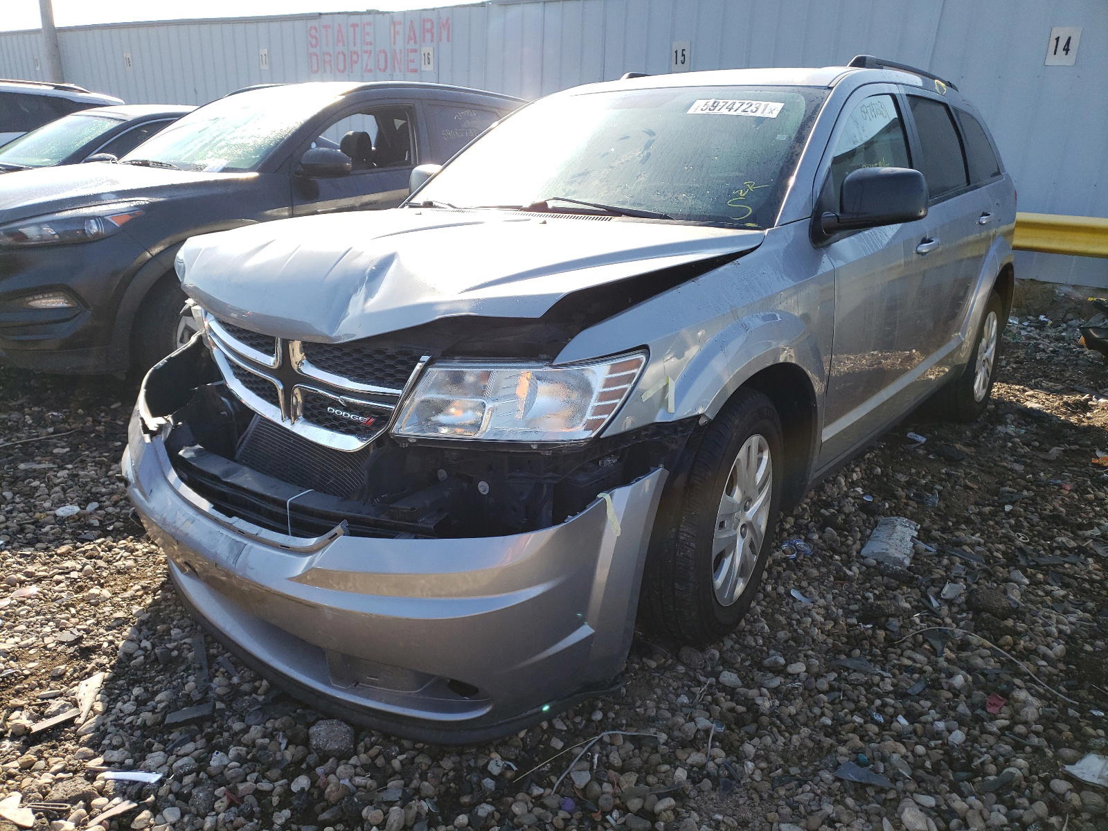 Photo 2 from auction – 2017 DODGE JOURNEY SE with VIN 3C4PDCAB6HT552914