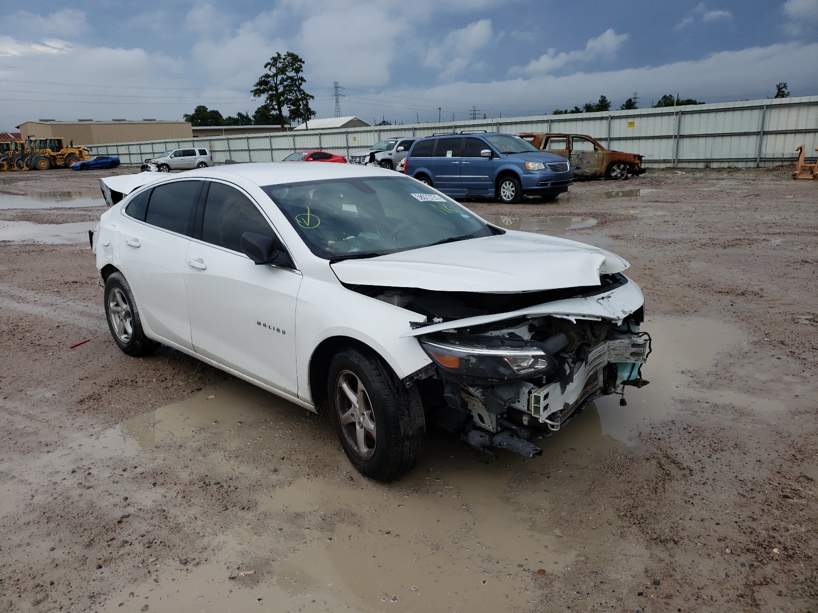 CHEVROLET MALIBU LS 2018 with VIN 1G1ZB5ST6JF233538 - Photo from auction
