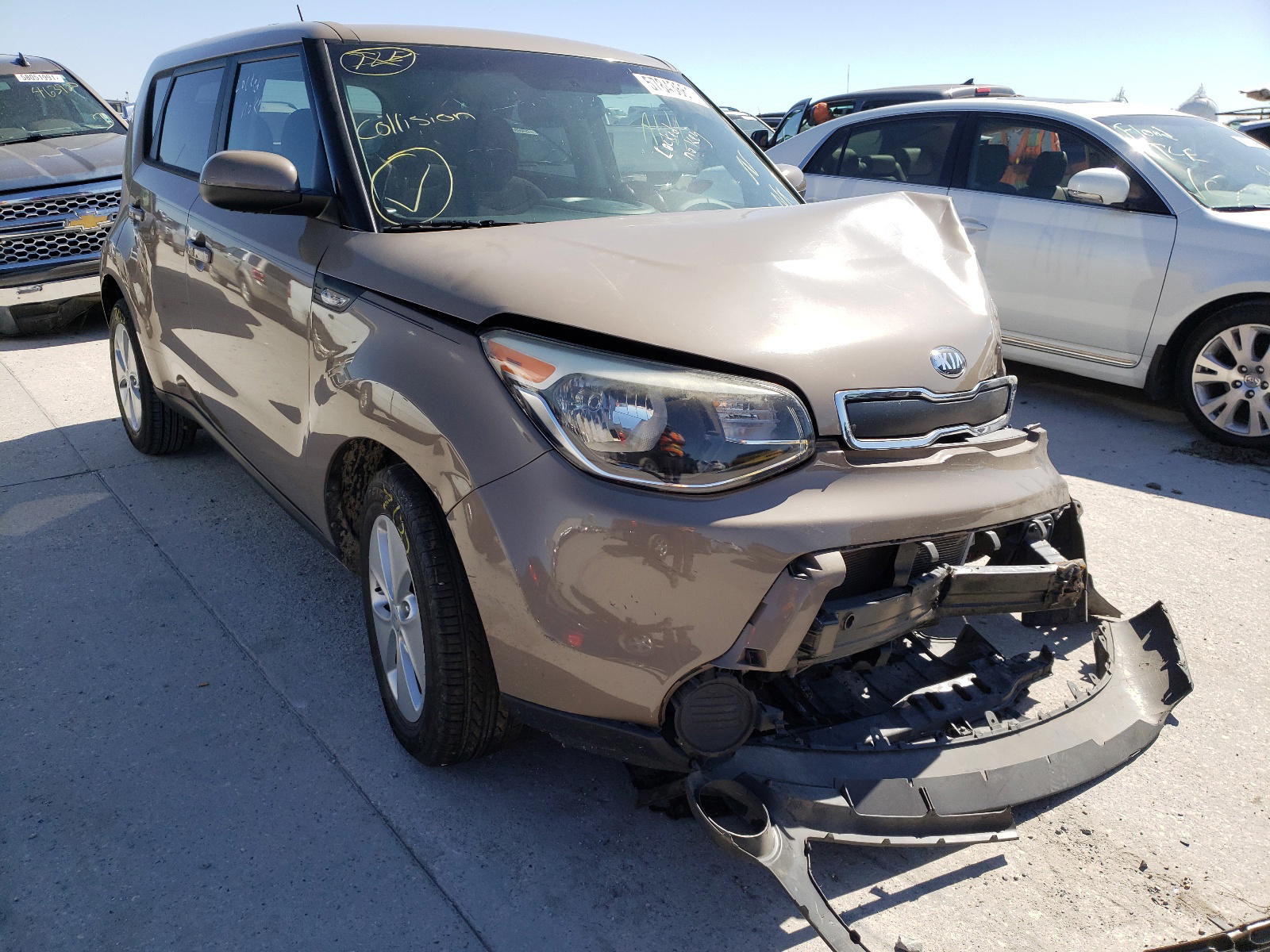 KIA SOUL 2014 with VIN KNDJN2A26E7109420 - Photo from auction