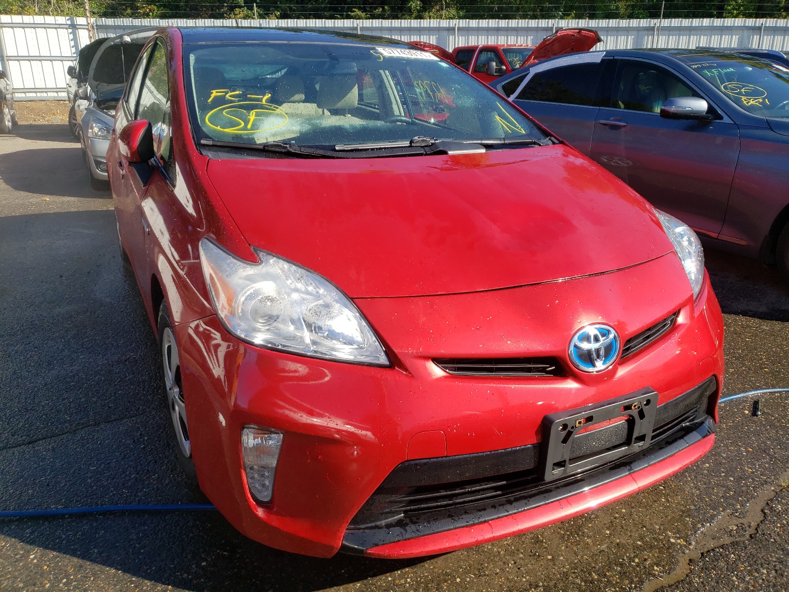 TOYOTA PRIUS 2013 with VIN JTDKN3DU2D1631468 - Photo from auction