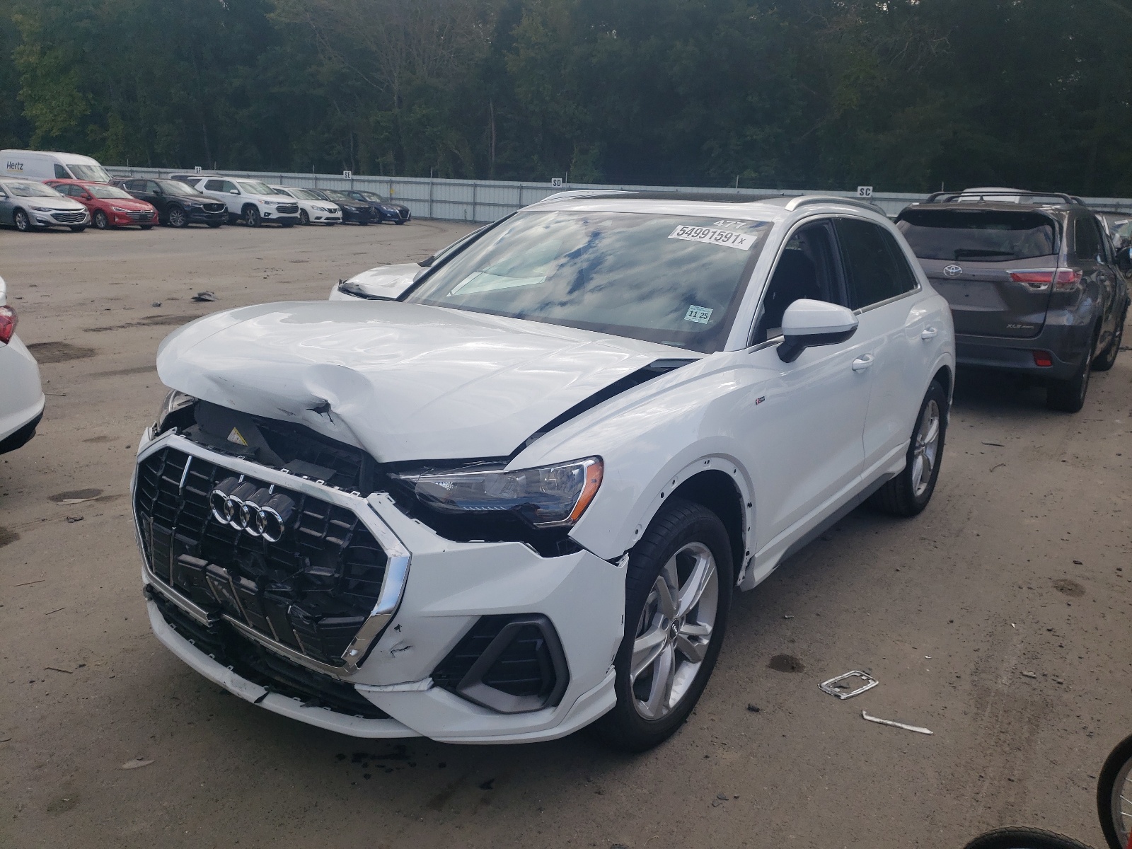 Photo 2 from auction – 2021 AUDI Q3 PREMIUM with VIN WA1DECF38M1011344