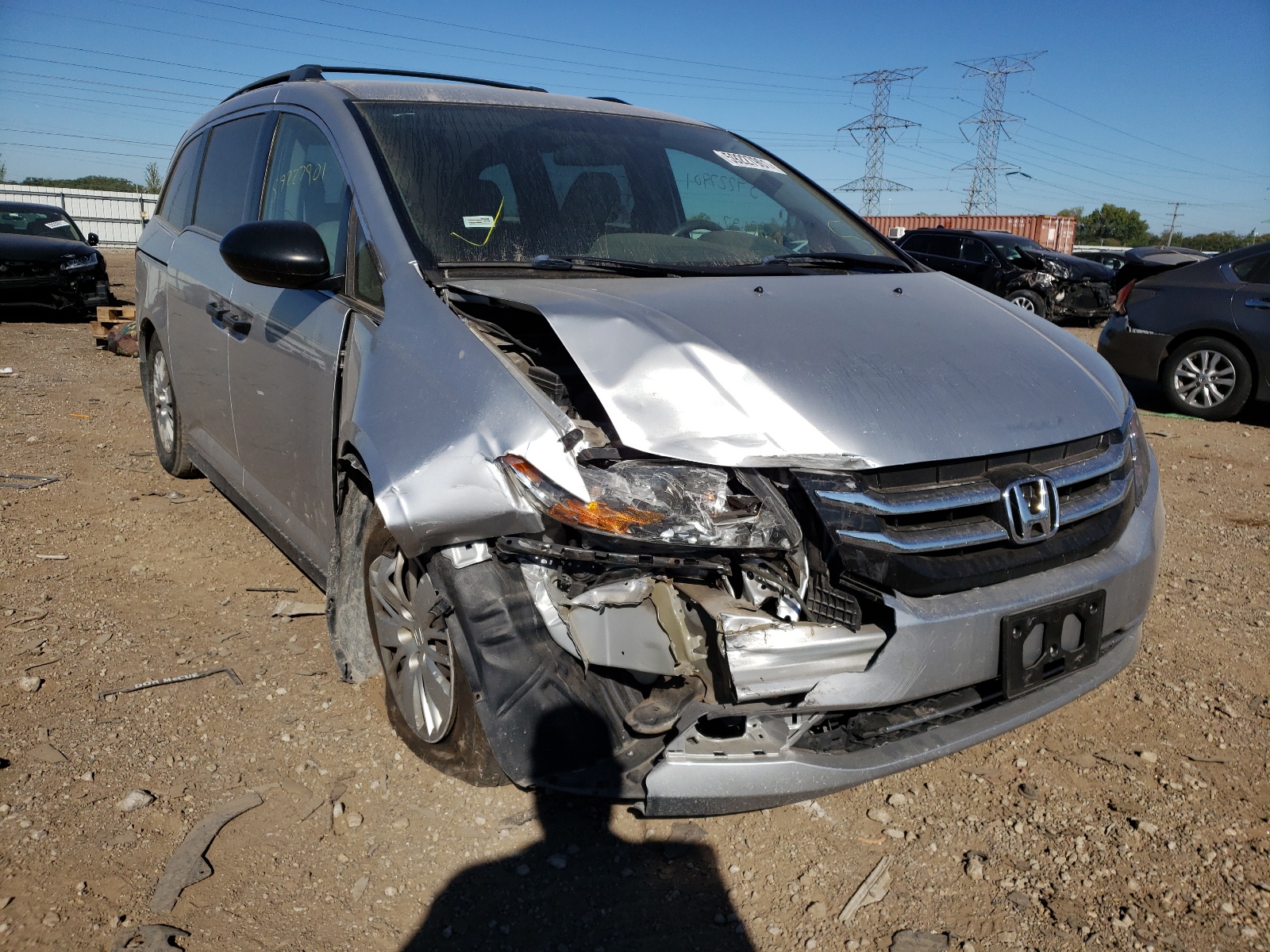 HONDA ODYSSEY LX 2014 with VIN 5FNRL5H27EB044152 - Photo from auction