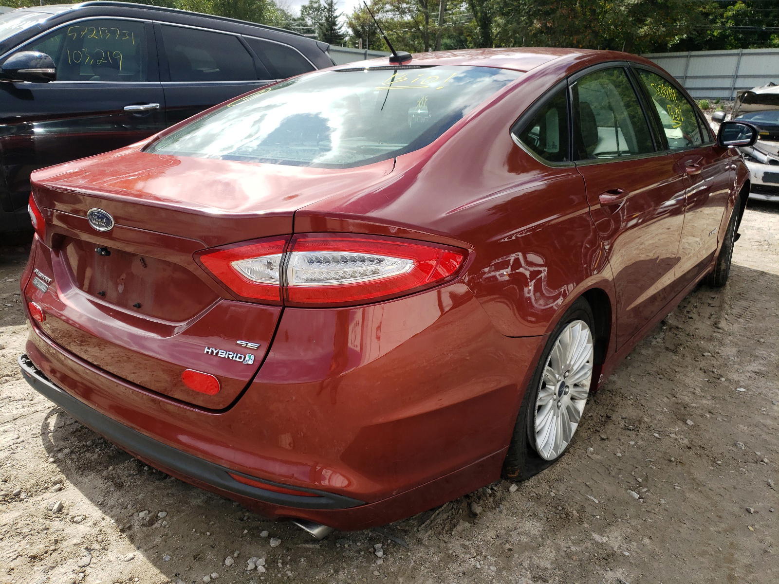 Photo 4 from auction – 2014 FORD FUSION SE with VIN 3FA6P0LU0ER288071