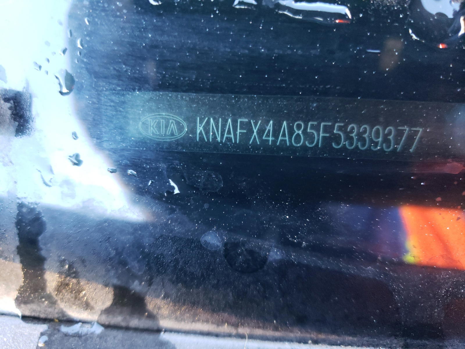Photo 10 from auction – 2015 KIA FORTE EX with VIN KNAFX4A85F5339377