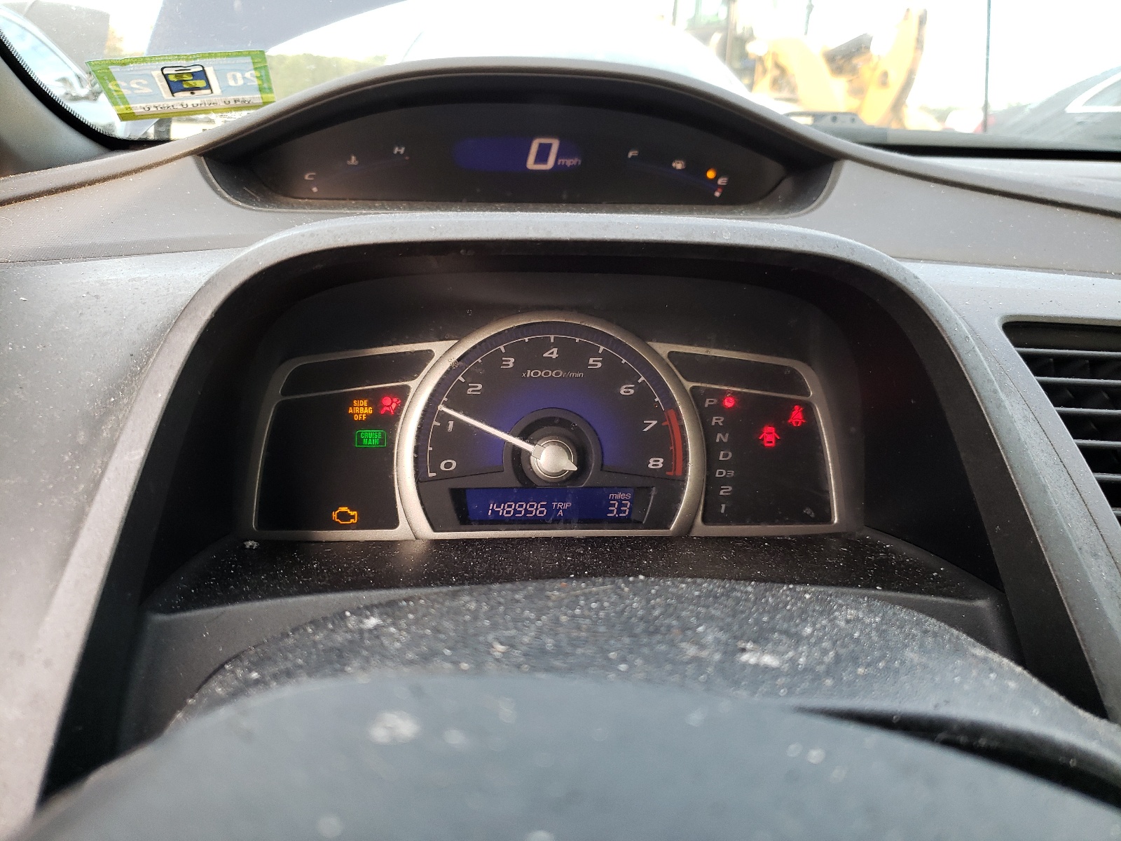 Photo 8 from auction – 2007 HONDA CIVIC LX with VIN 1HGFA16537L093705