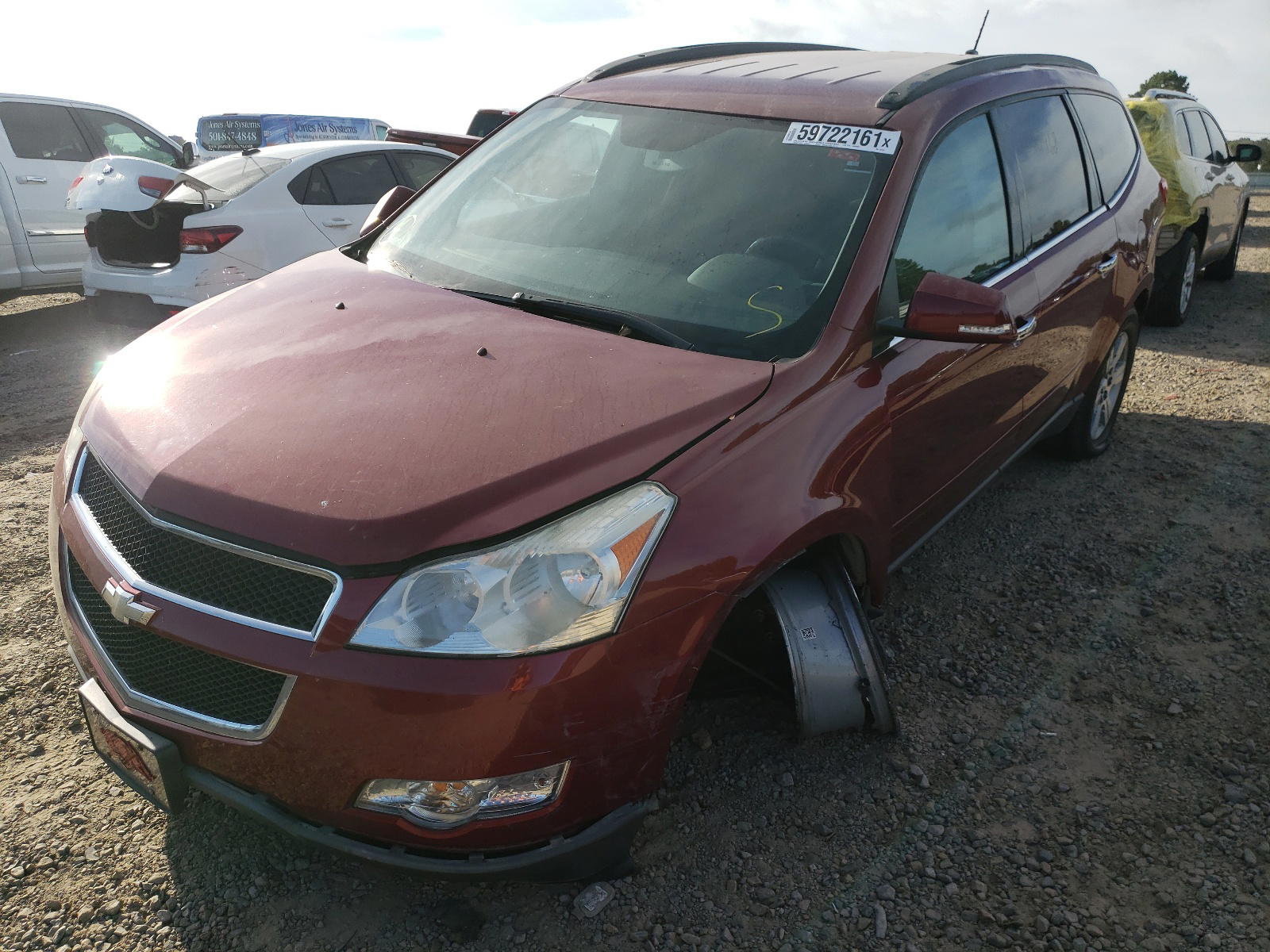 Photo 2 from auction – 2011 CHEVROLET TRAVERSE L with VIN 1GNKRGED6BJ122952