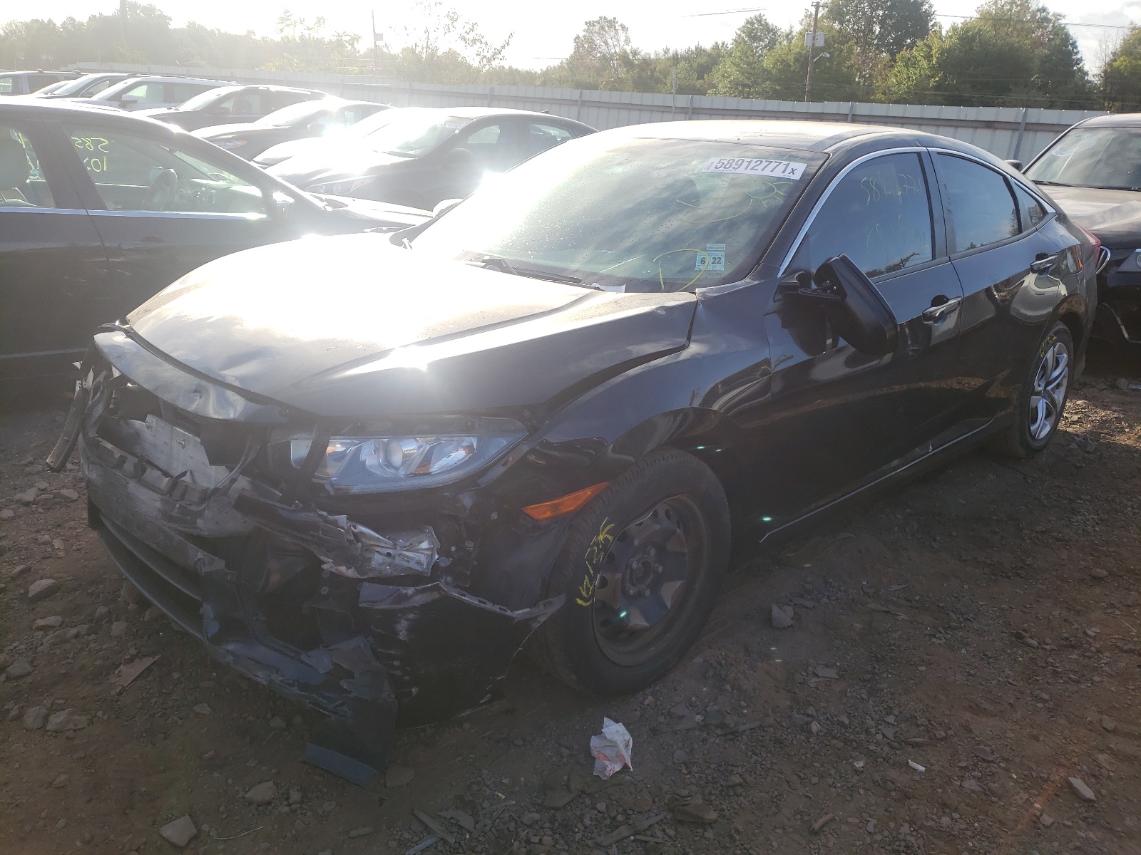 Photo 2 from auction – 2017 HONDA CIVIC LX with VIN 19XFC2F53HE226469
