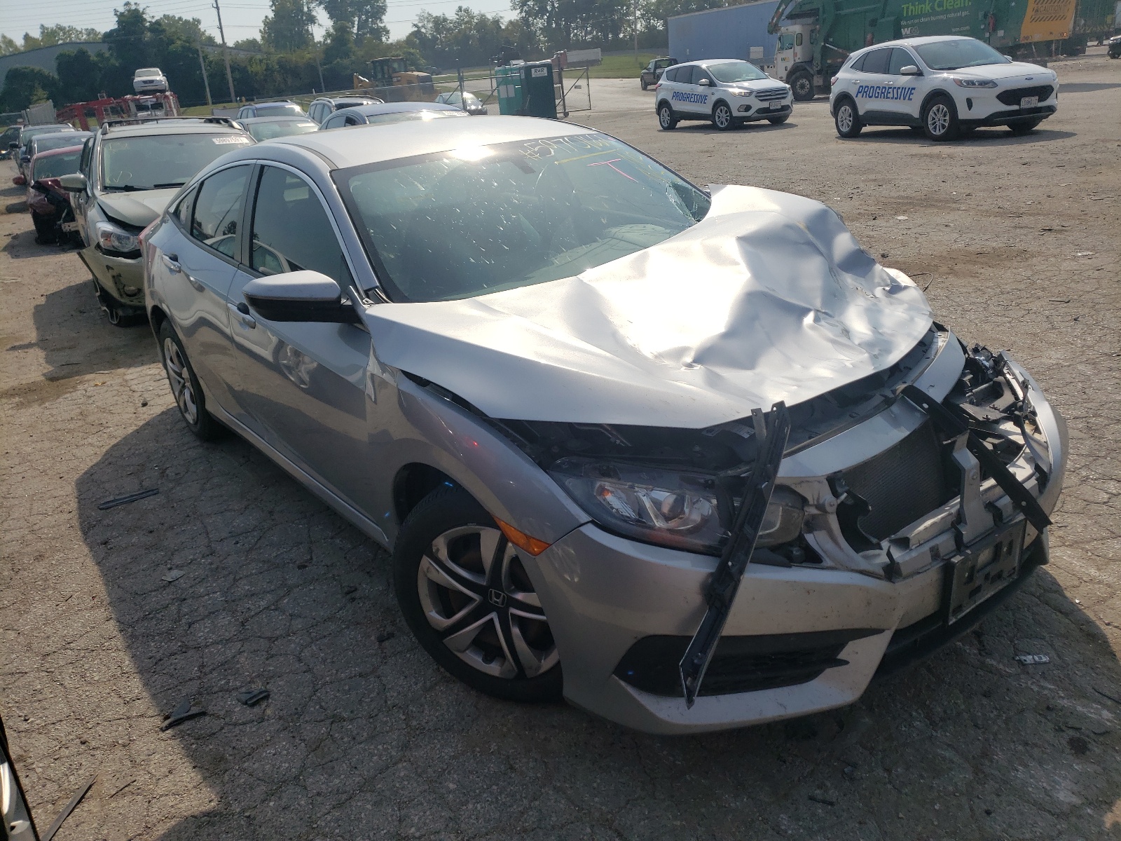 HONDA CIVIC LX 2017 with VIN 19XFC2F50HE015424 - Photo from auction