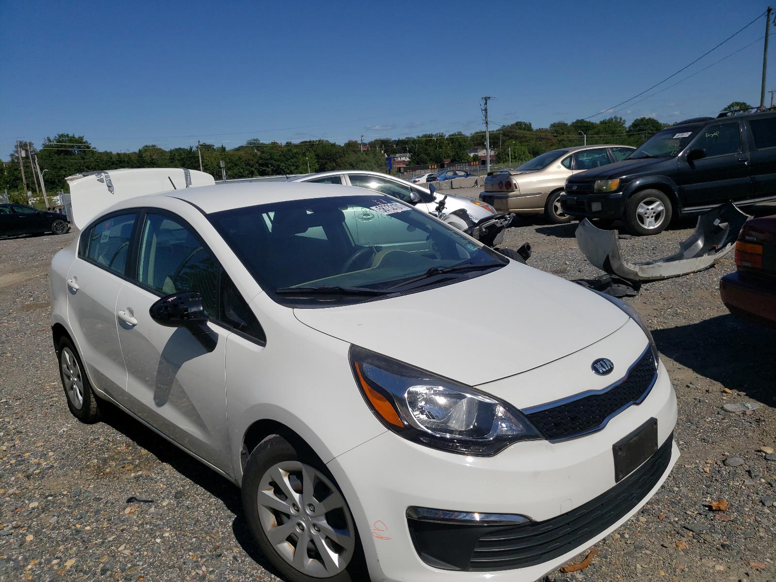 KIA RIO EX 2017 with VIN KNADN4A36H6016681 - Photo from auction