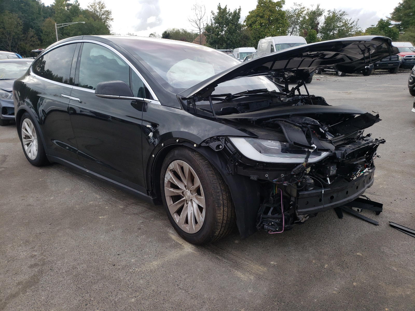 TESLA MODEL X 2020 with VIN 5YJXCBE21LF239803 - Photo from auction
