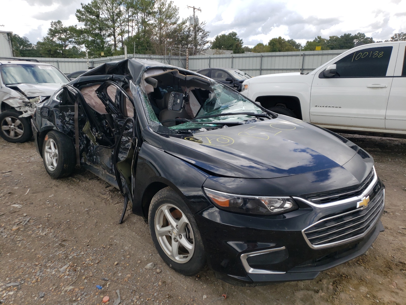 CHEVROLET MALIBU LS 2018 with VIN 1G1ZB5ST1JF234743 - Photo from auction