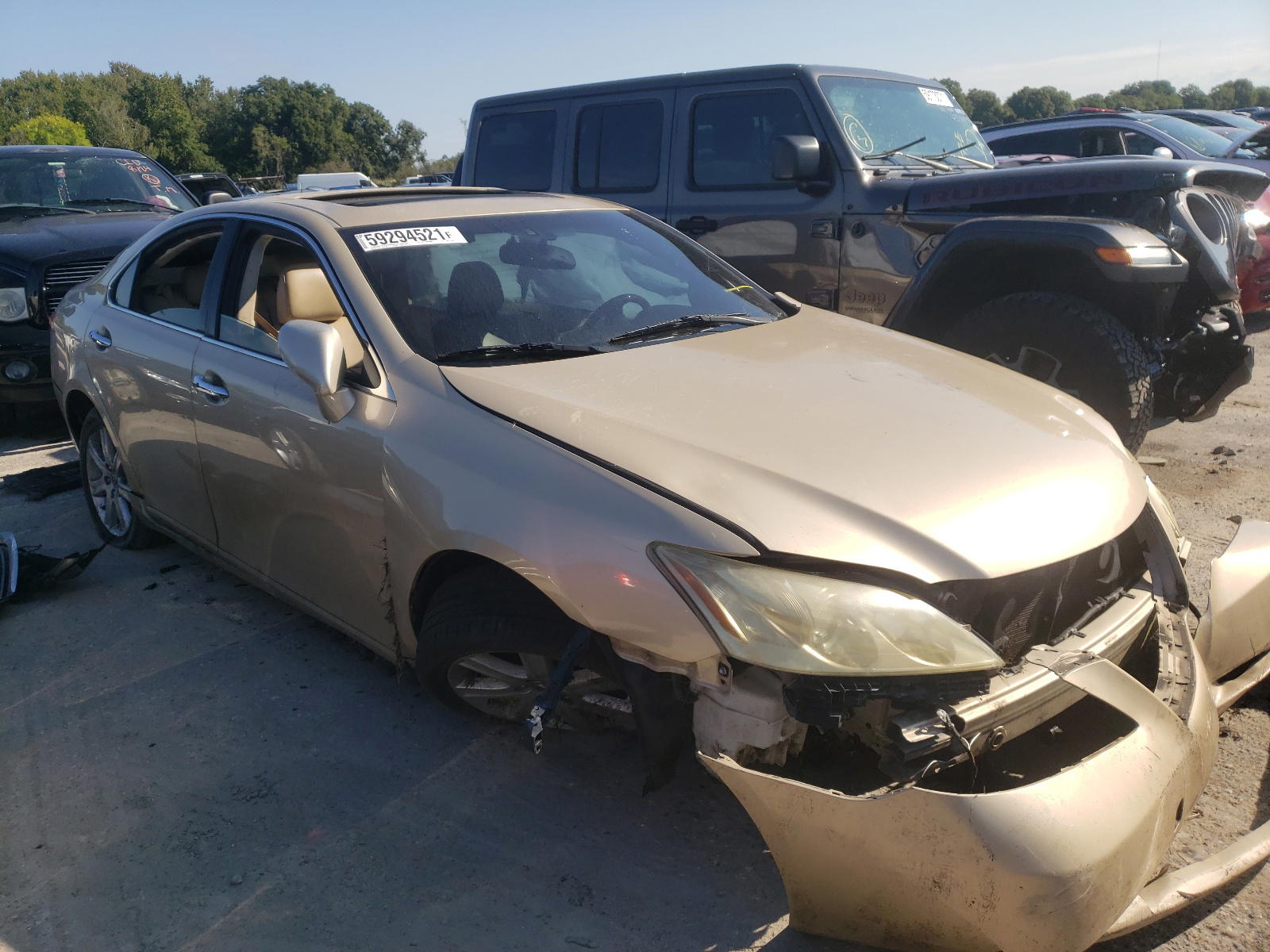 LEXUS ES 350 2009 with VIN JTHBJ46G992319933 - Photo from auction