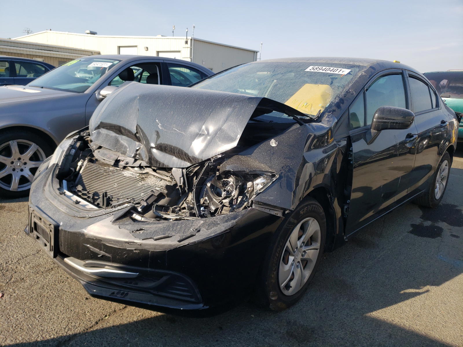 Photo 2 from auction – 2014 HONDA CIVIC LX with VIN 19XFB2F52EE232990