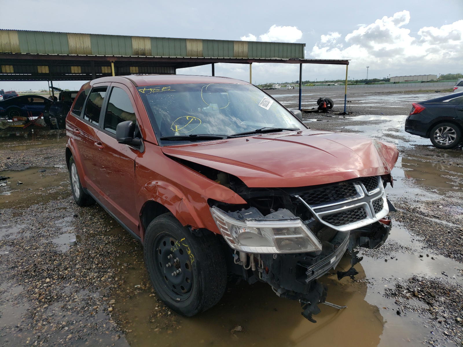 DODGE JOURNEY SE 2014 with VIN 3C4PDCAB9ET264638 - Photo from auction
