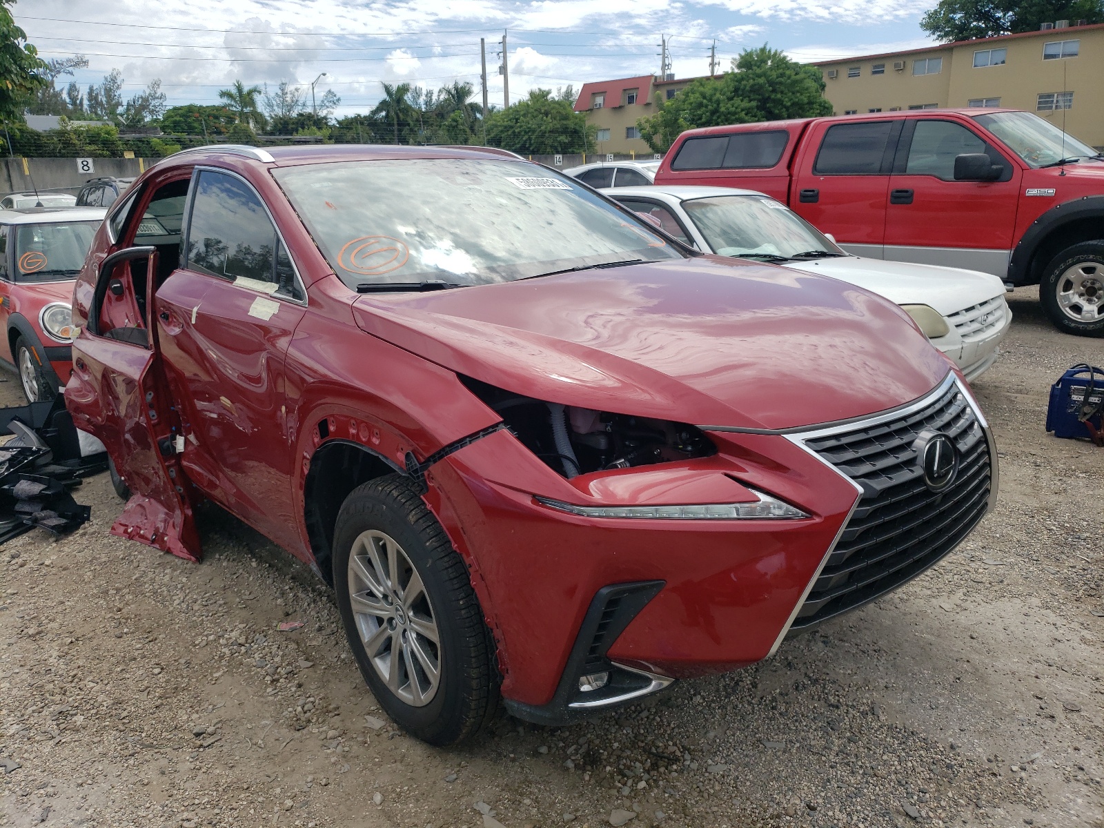 LEXUS NX 300 BAS 2021 with VIN JTJDARBZ8M5030559 - Photo from auction