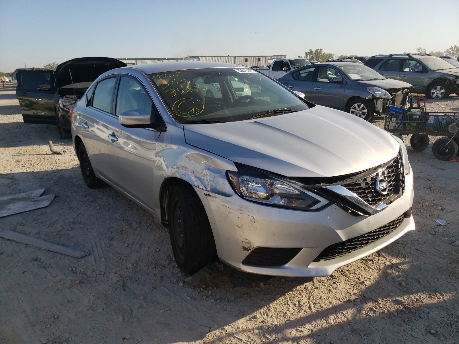 NISSAN SENTRA S 2017 with VIN 3N1AB7AP1HY358103 - Photo from auction