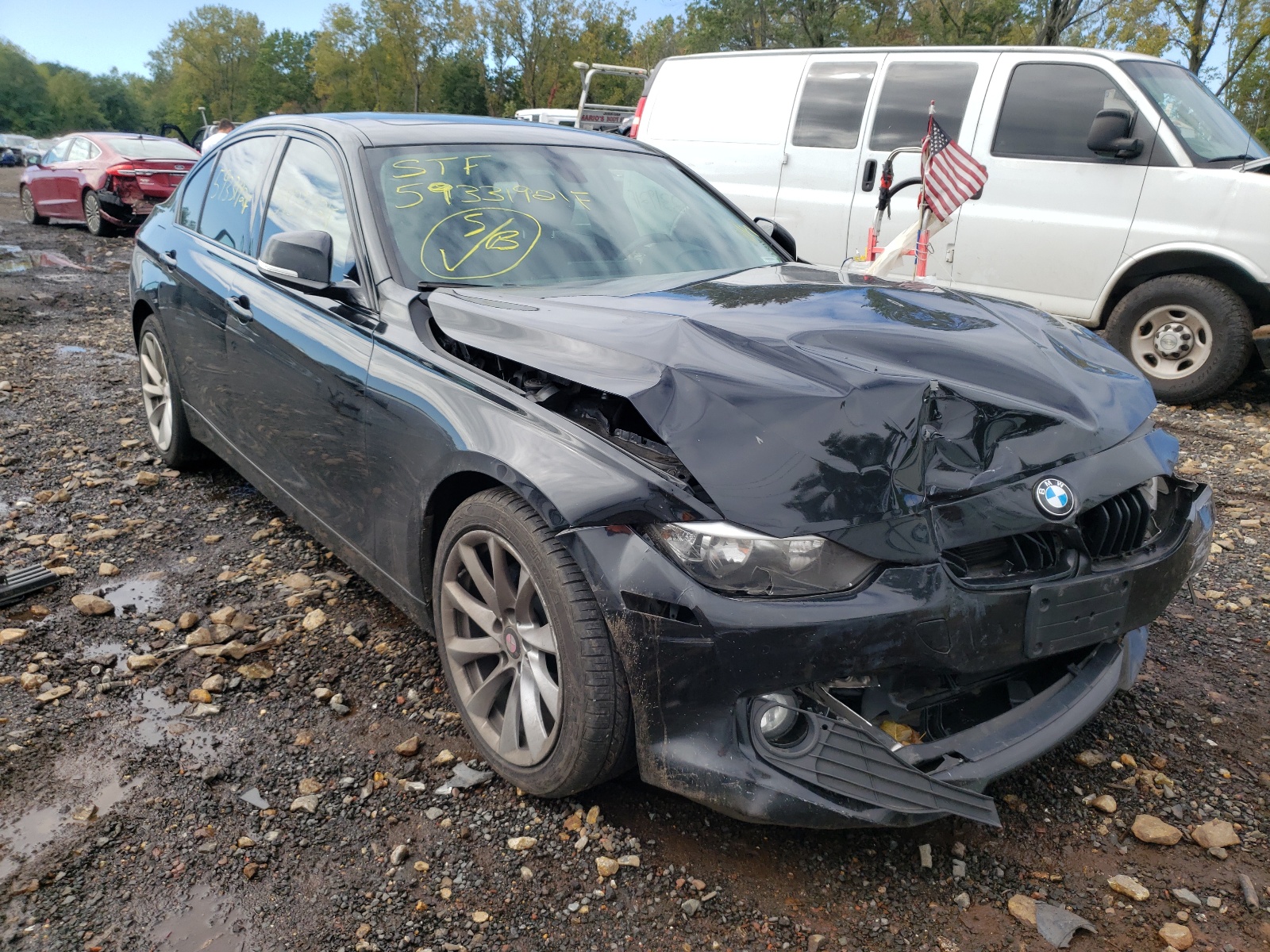 BMW 320 I XDRI 2015 with VIN WBA3C3G57FNT52718 - Photo from auction