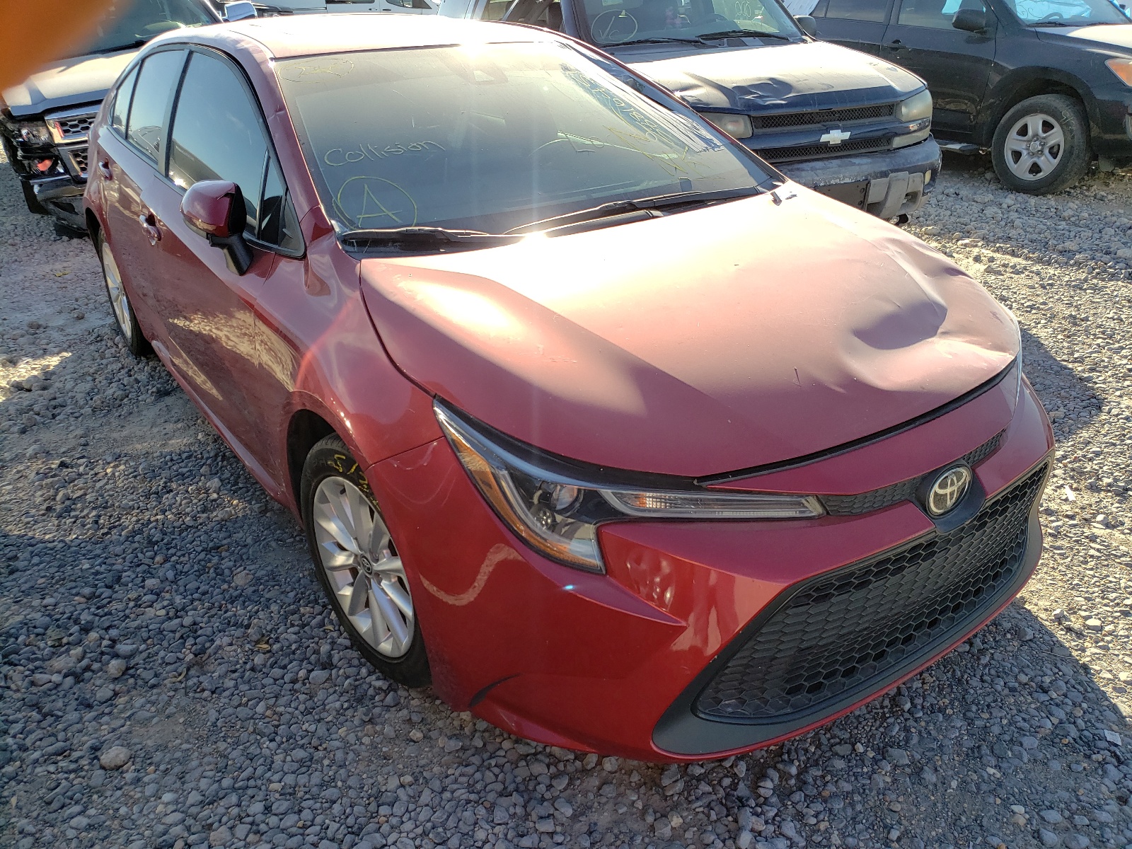 Photo 1 from auction – 2020 TOYOTA COROLLA LE with VIN 5YFHPRAE7LP016073