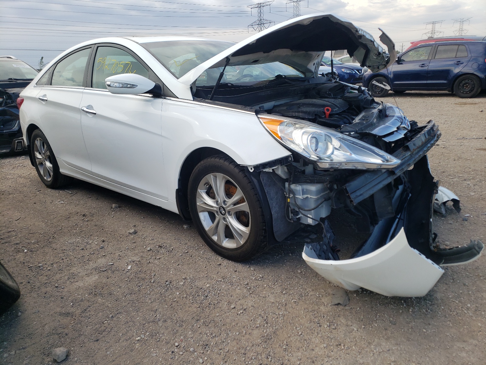 HYUNDAI SONATA SE 2013 with VIN 5NPEC4AC7DH572771 - Photo from auction