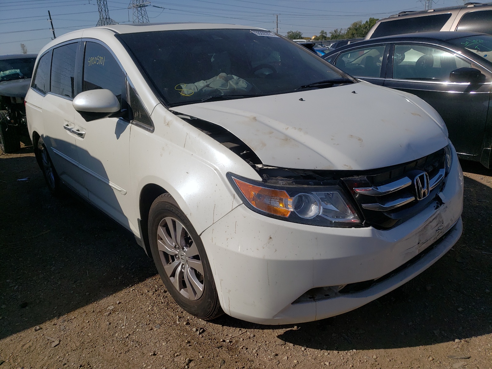 HONDA ODYSSEY EX 2016 with VIN 5FNRL5H66GB040387 - Photo from auction