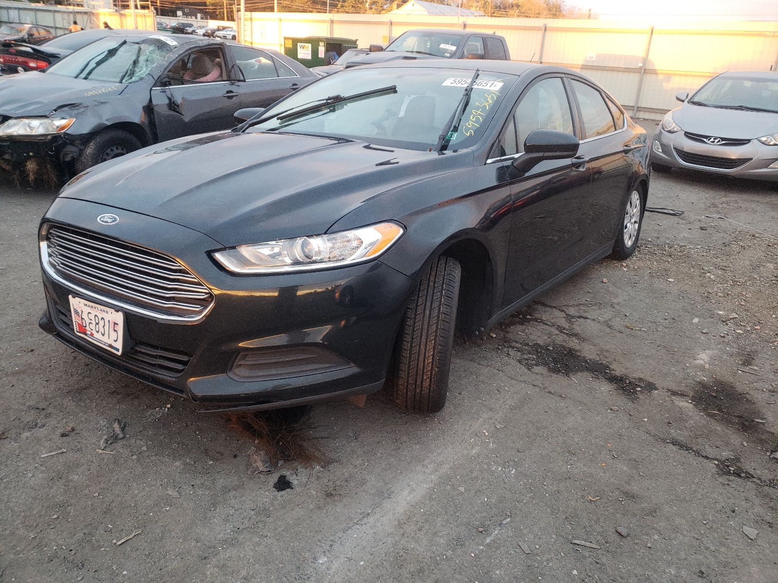 Photo 2 from auction – 2014 FORD FUSION S with VIN 3FA6P0G72ER253567