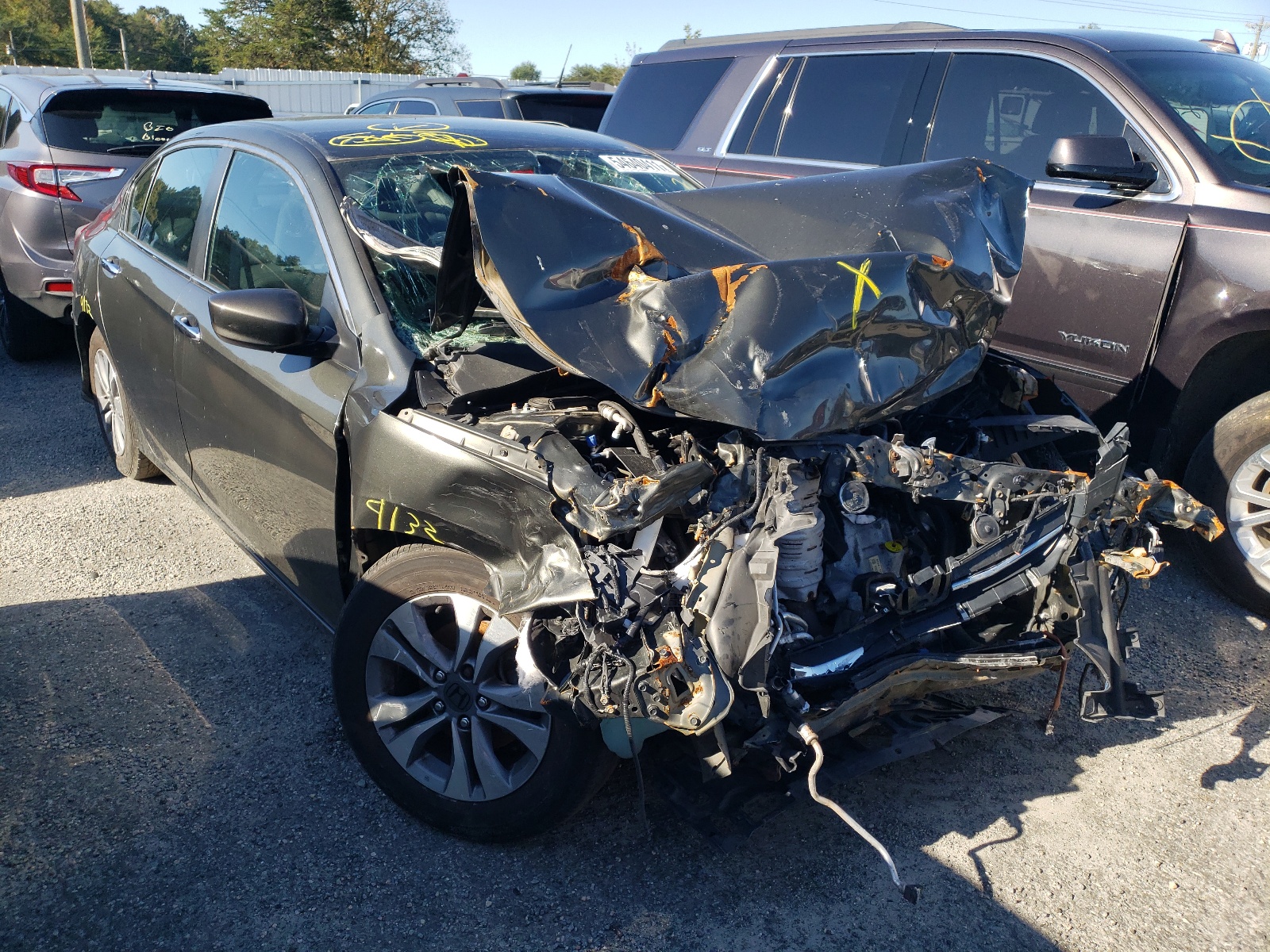 HONDA ACCORD LX 2014 with VIN 1HGCR2F32EA109871 - Photo from auction