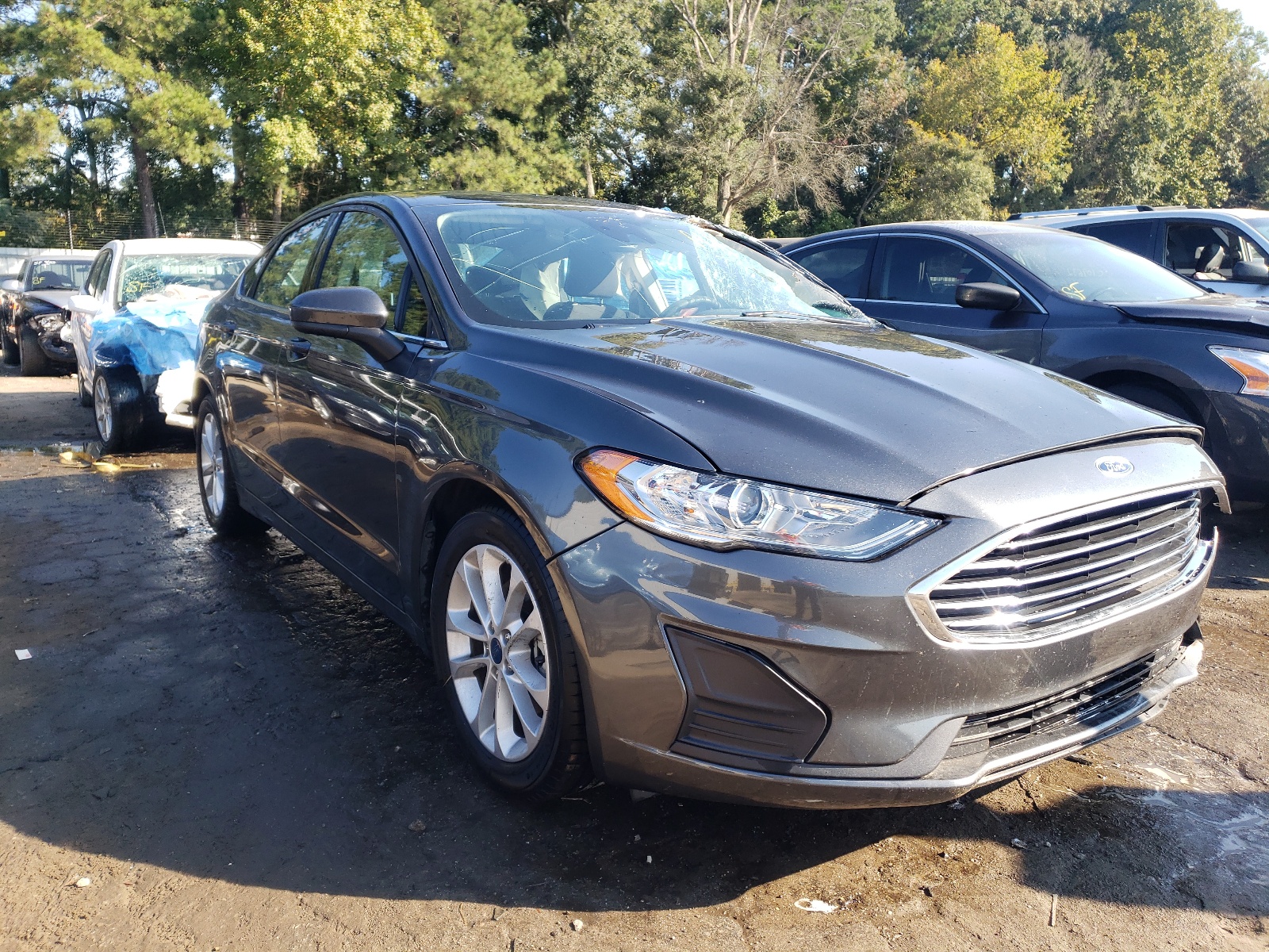 FORD FUSION SE 2019 with VIN 3FA6P0HD0KR277768 - Photo from auction